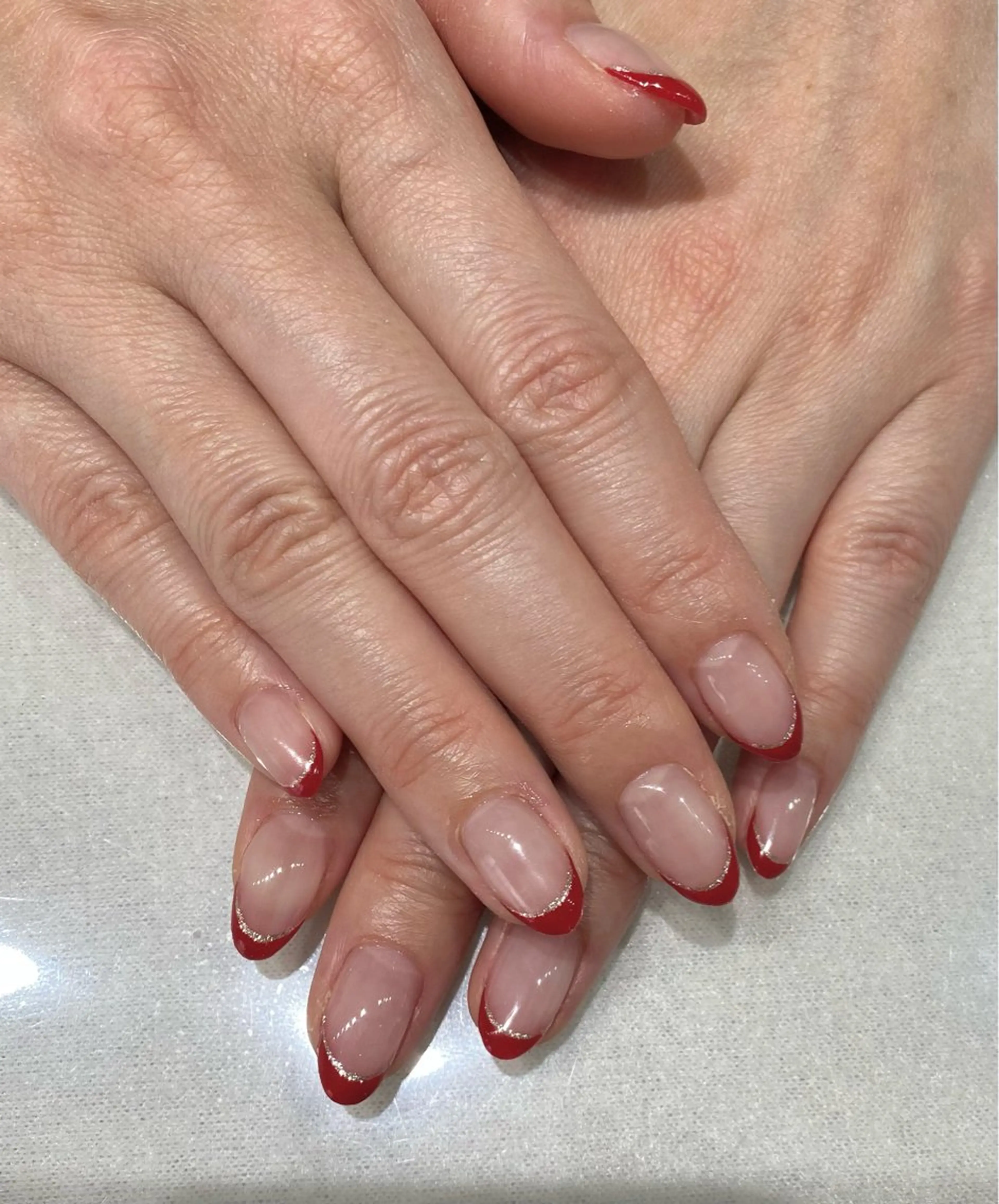 【平日限定】ベースクリアフレンチ💅オフ込の写真