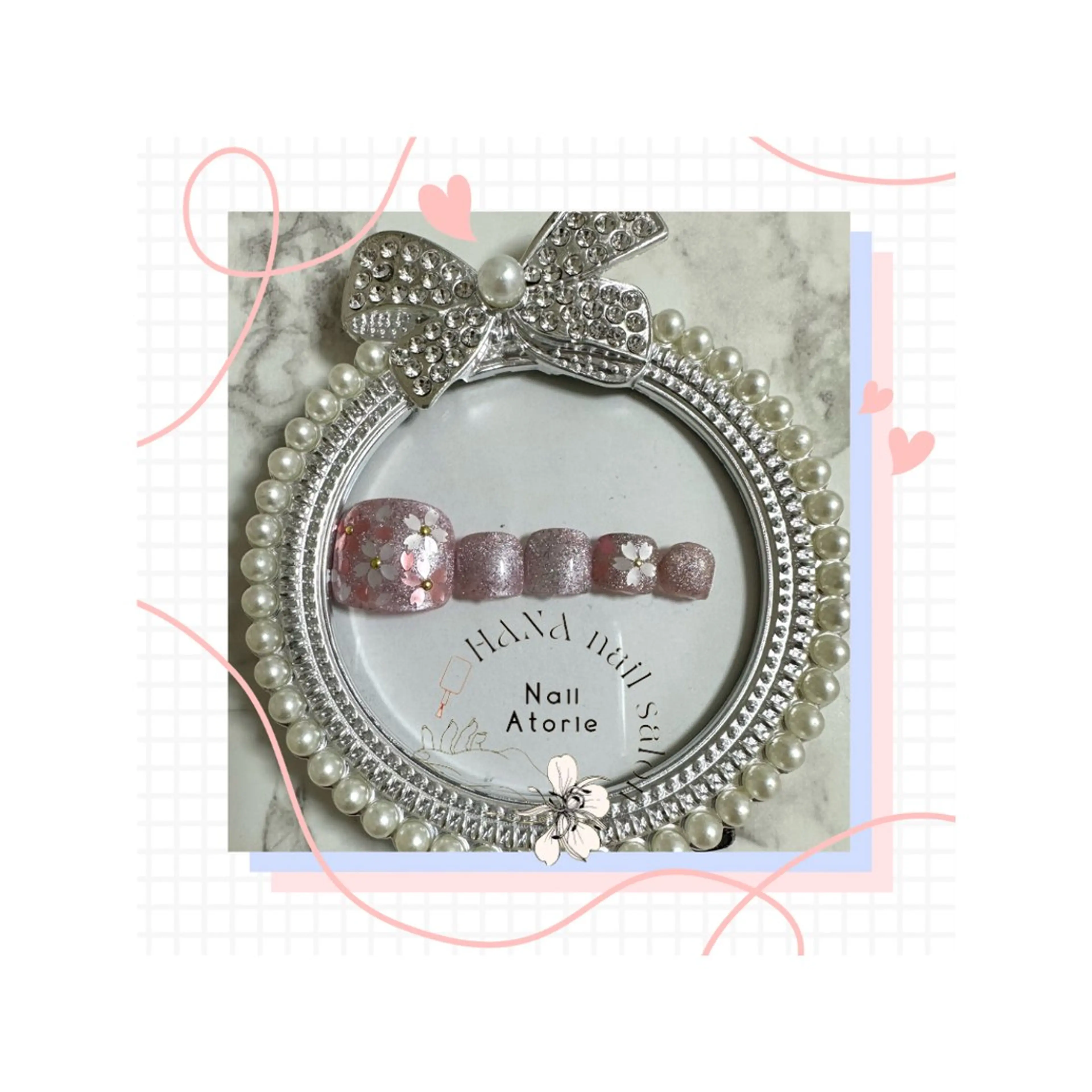 ネイル フットネイル 春ネイル フットネイル HaNA 　nail salonのネイルデザイン