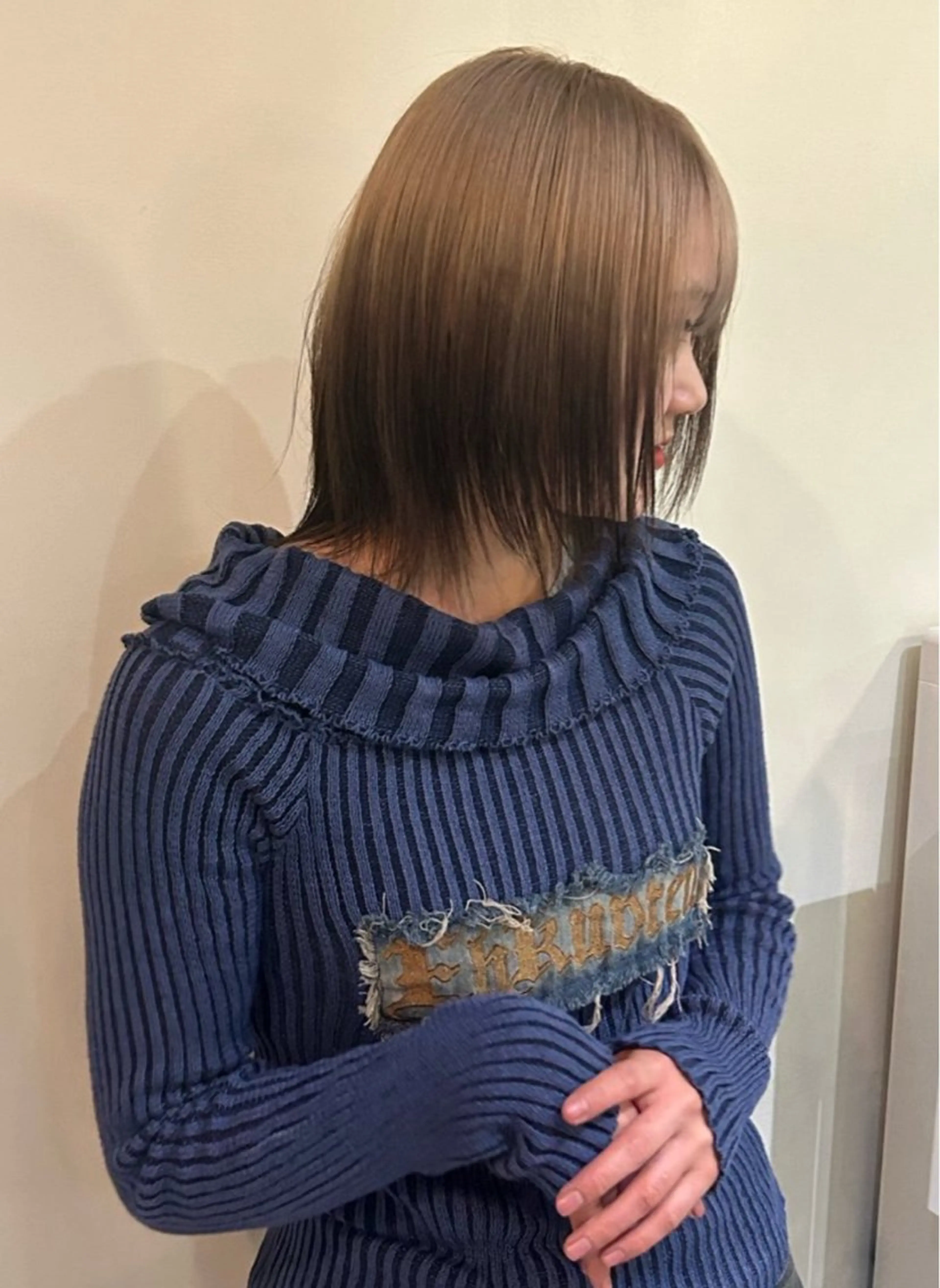 ミディアム カラー 韓国ヘア/ボブ/レ イヤー/ EMIRIのヘアスタイル