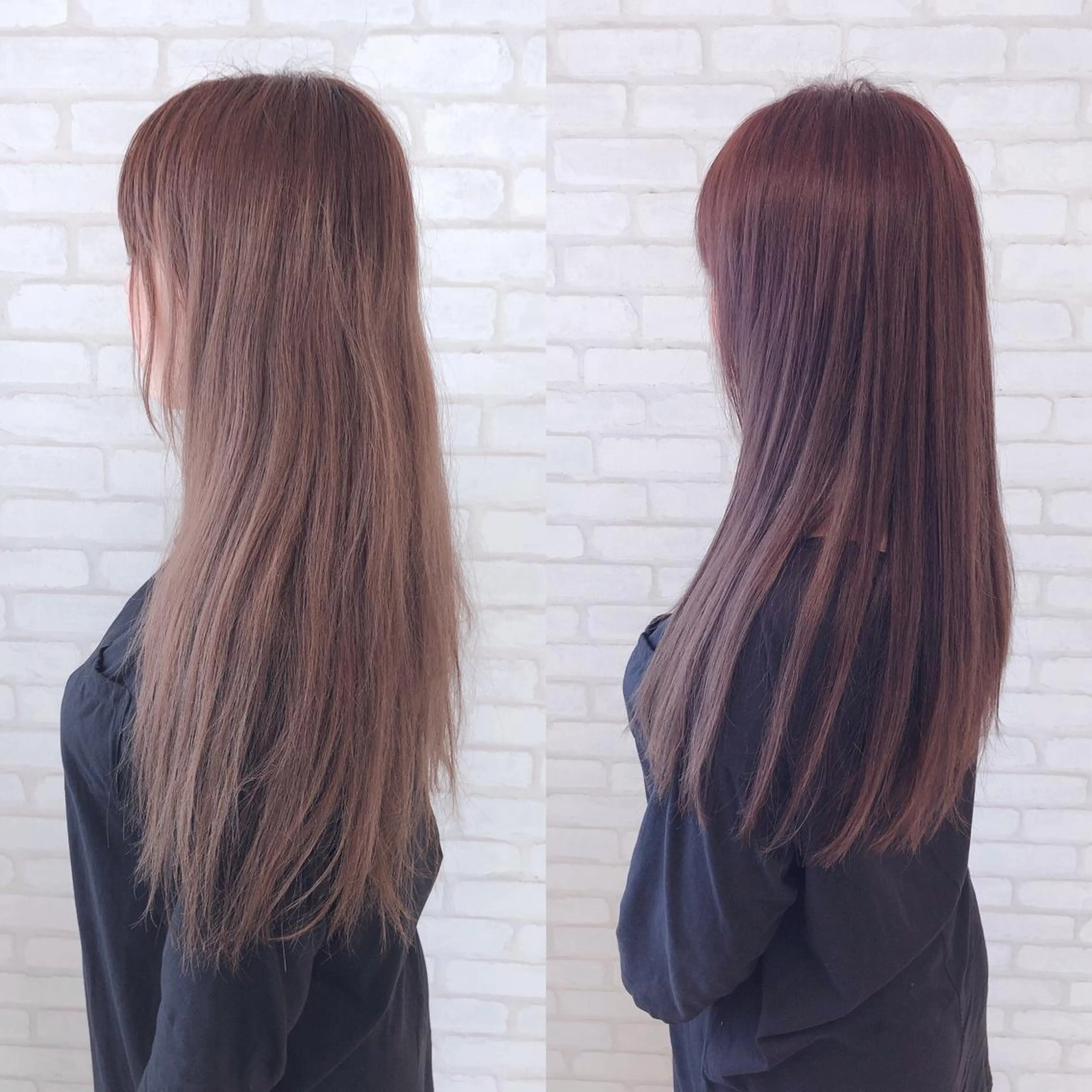 ロング アビリタ 警固のヘアスタイル