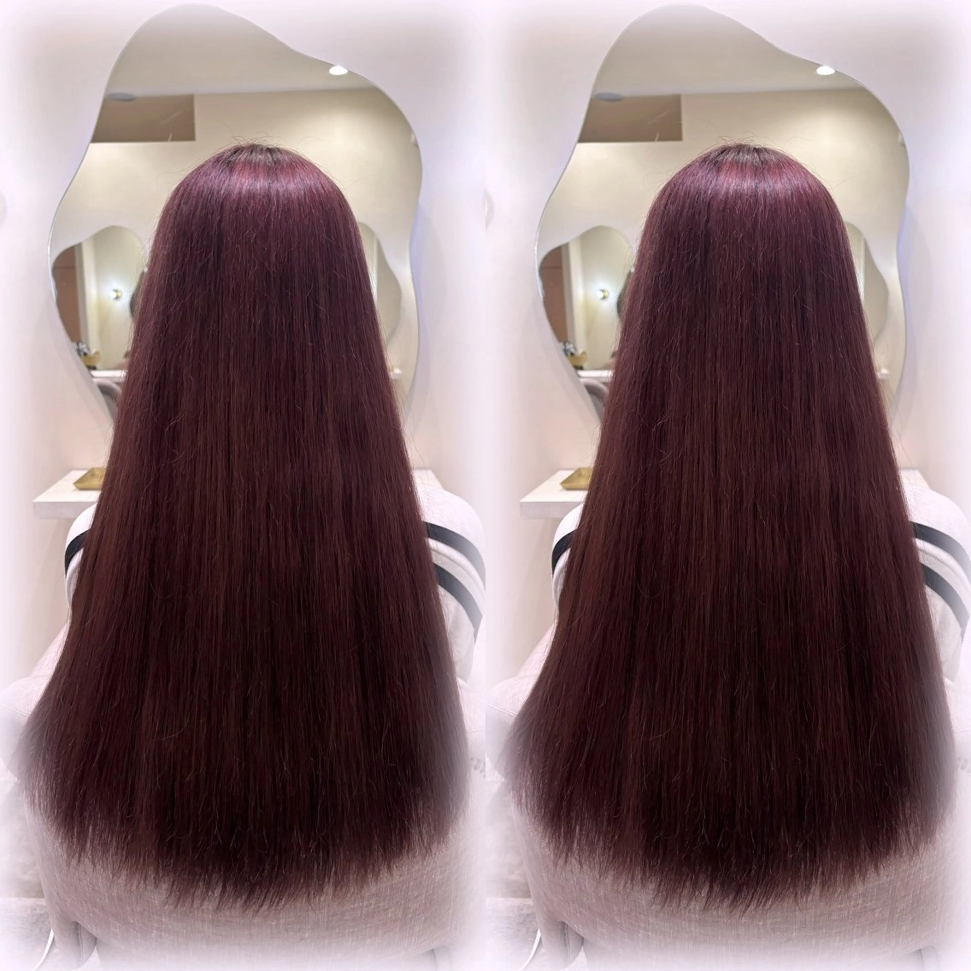 ロング カラー Sugar所属・猪妻 采蘭のヘアスタイル