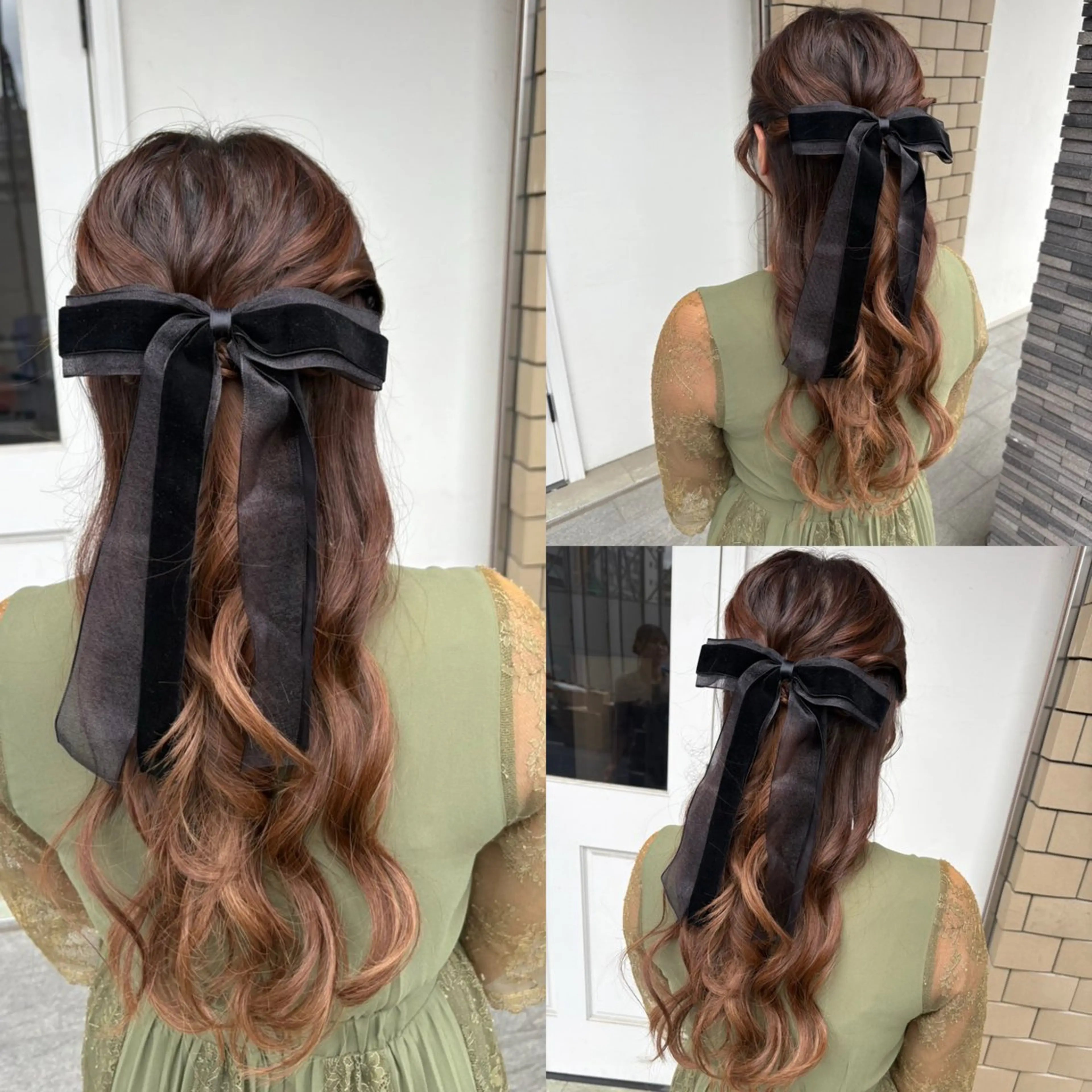 ロング ヘアアレンジ ハーフアップ ヘアセット Reve resort所属・美髪× ヘアセット✨Araiのヘアスタイル