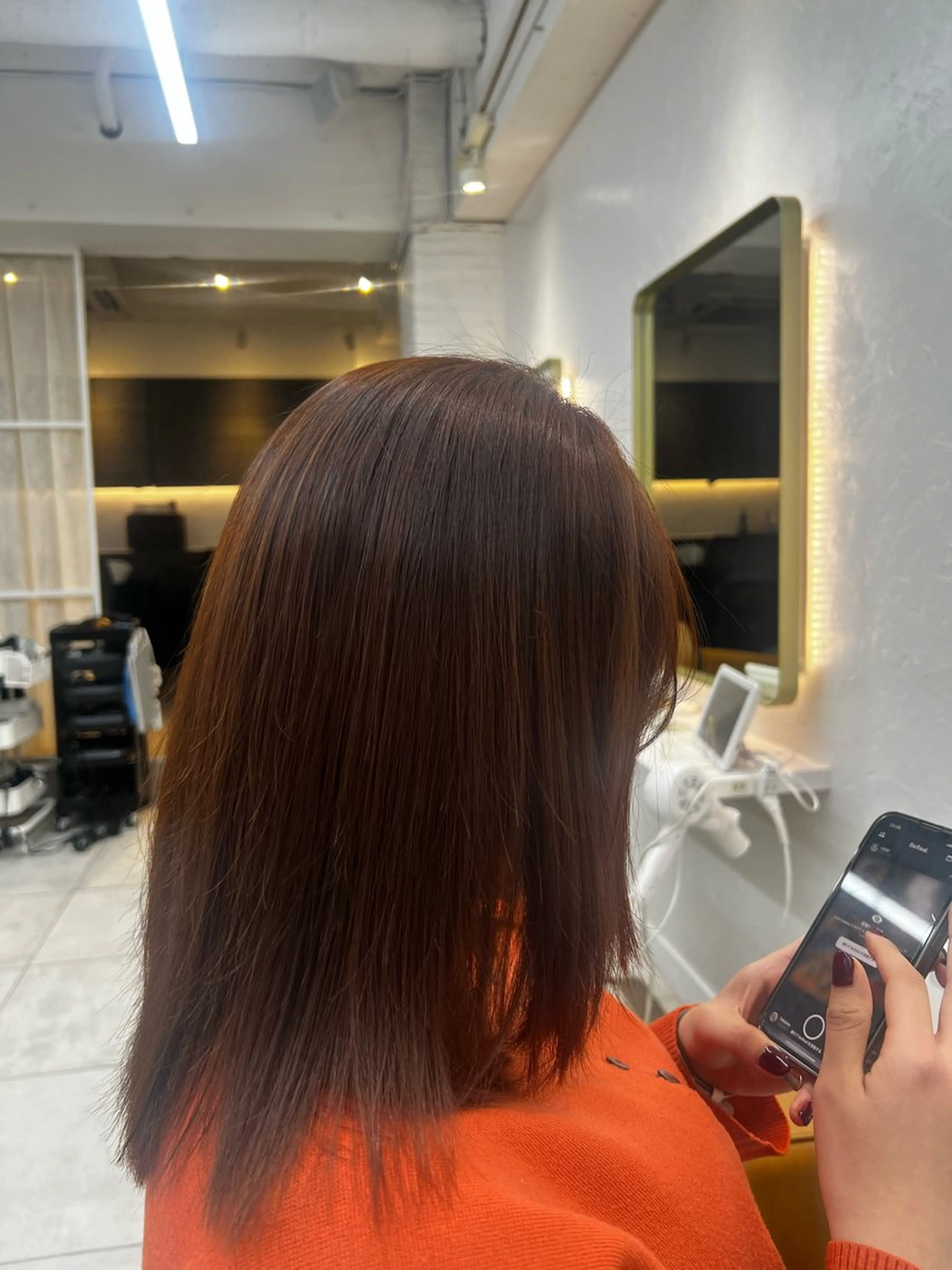 カラー ベージュカラー オレンジ オレンジベージュ 野原 大騎のヘアスタイル