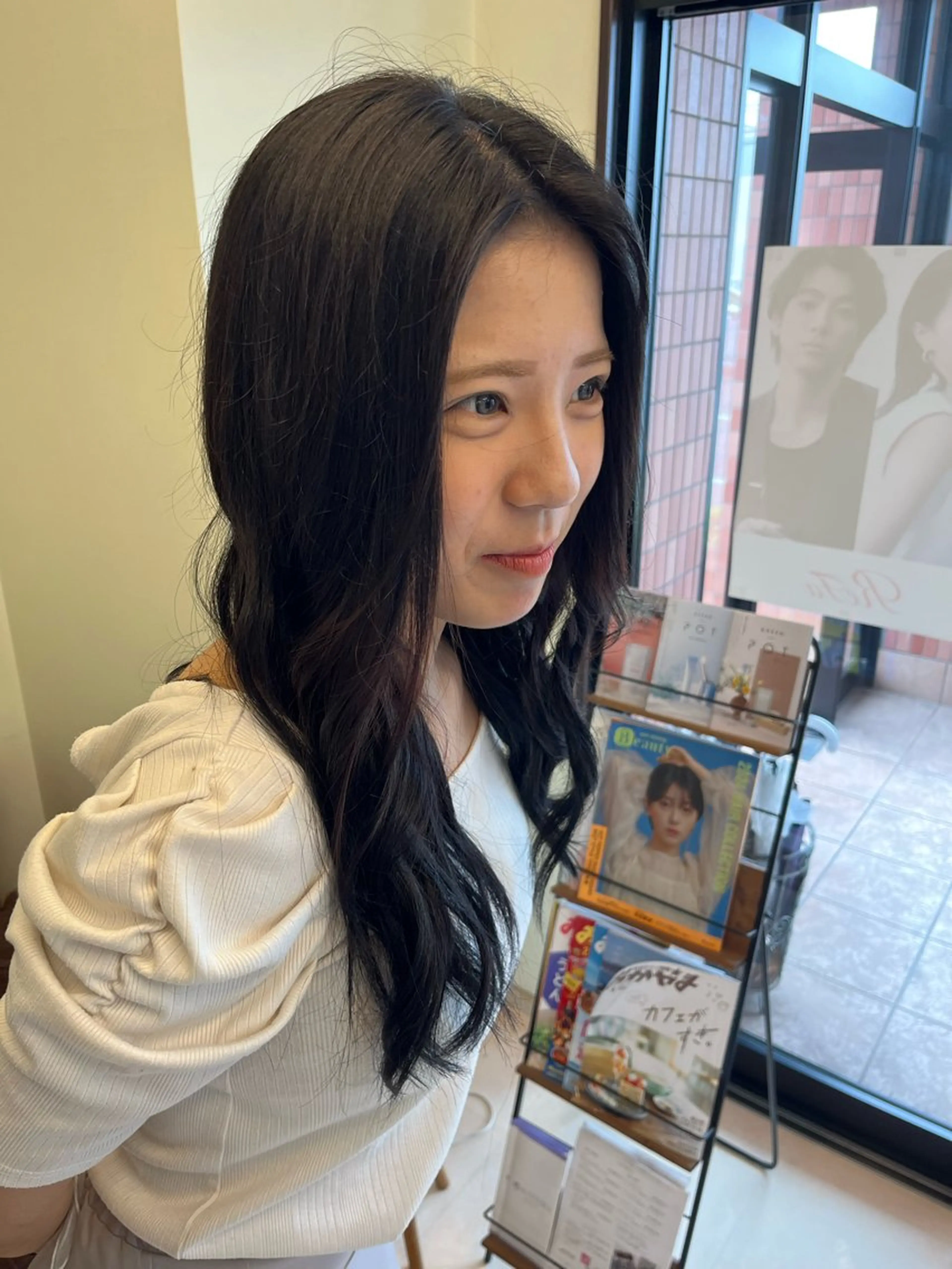 ロング カラー ヘアアレンジ 黒髪 韓国風ヘア カット ヘアカラー 樋口智士/倉敷/中庄 /縮毛矯正/髪質改善のヘアスタイル