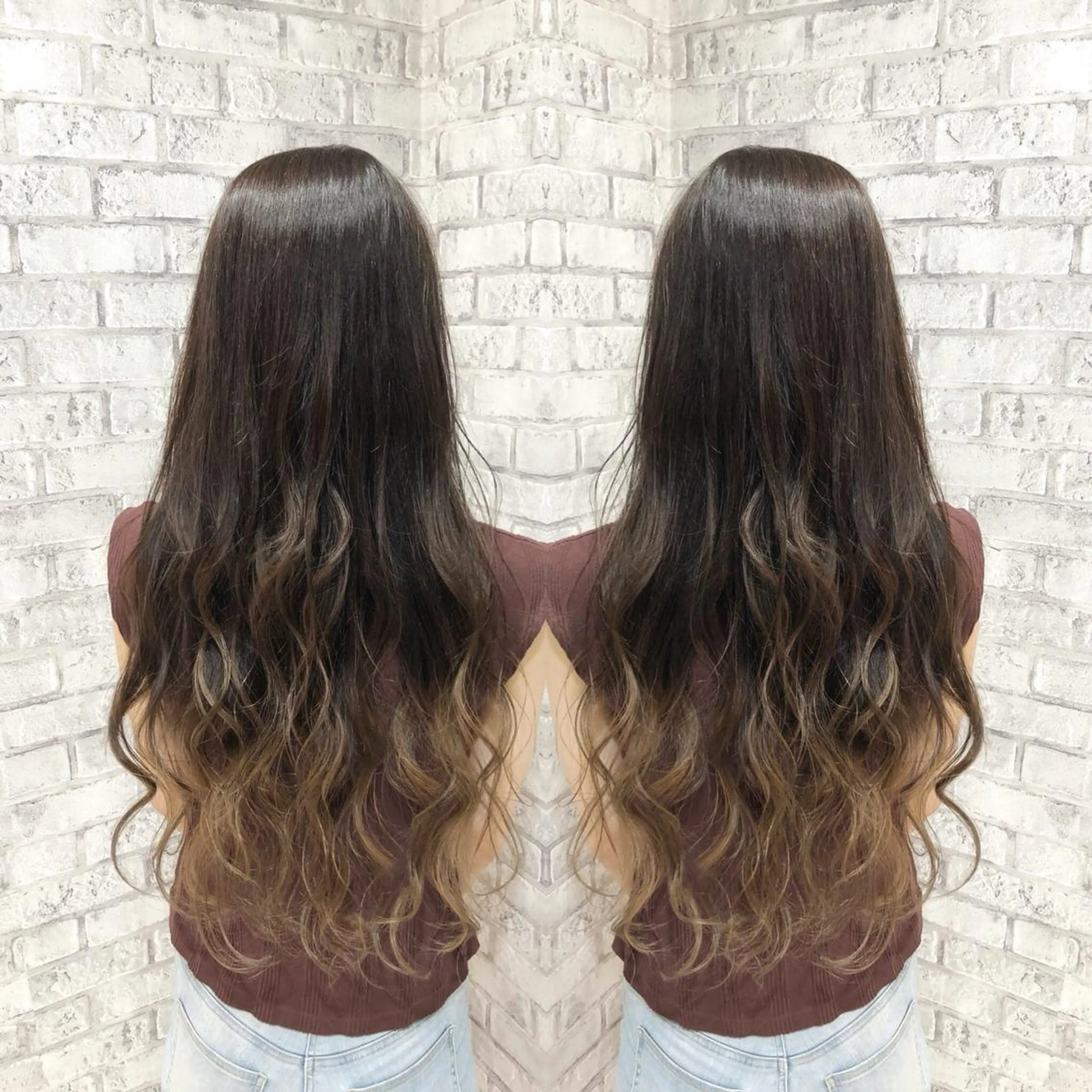 ロング カラー EARTH 越谷店のヘアスタイル