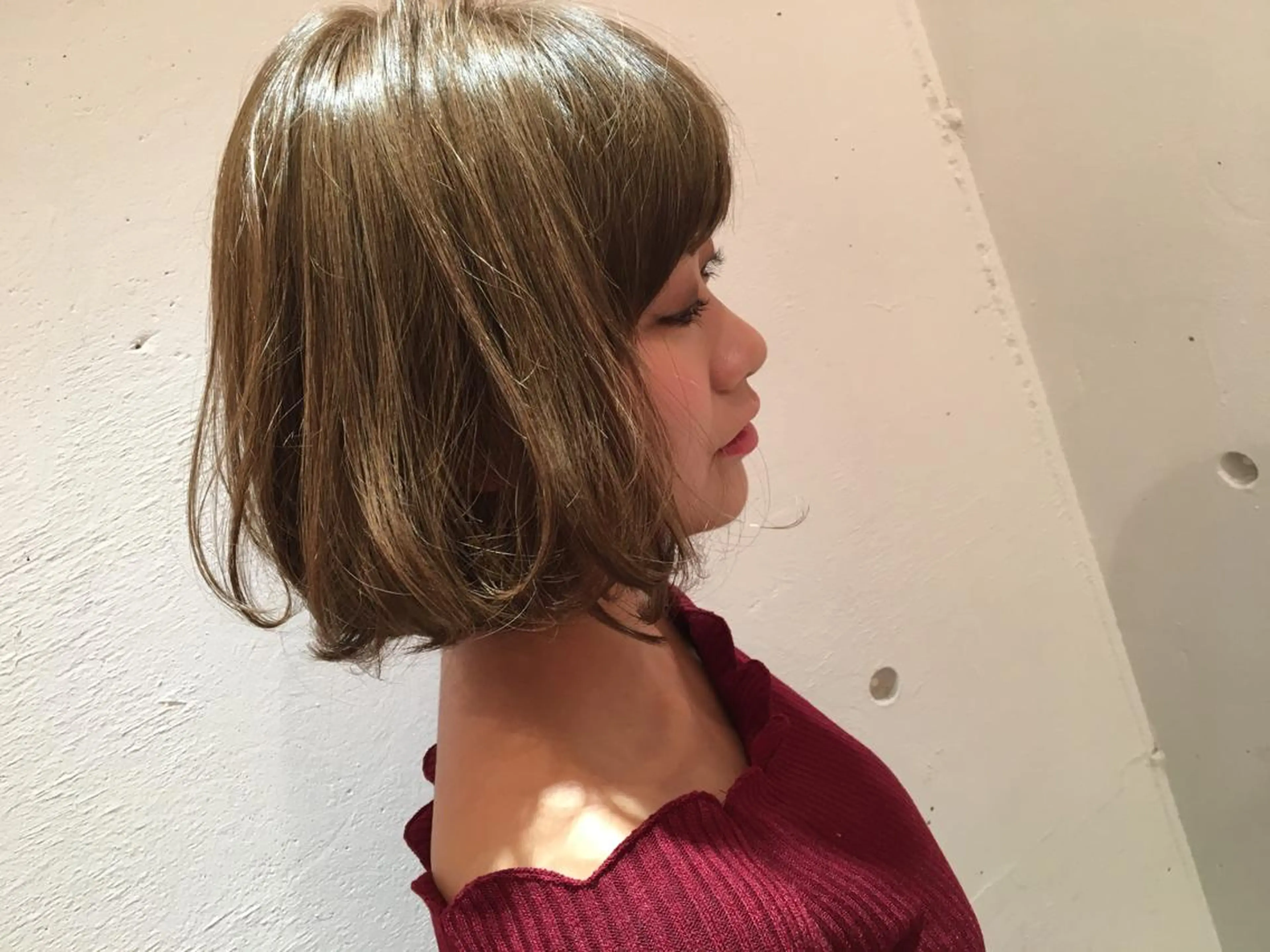 ミディアム カラー パーマ THE DAY所属・AKI HASHIMOTOのヘアスタイル