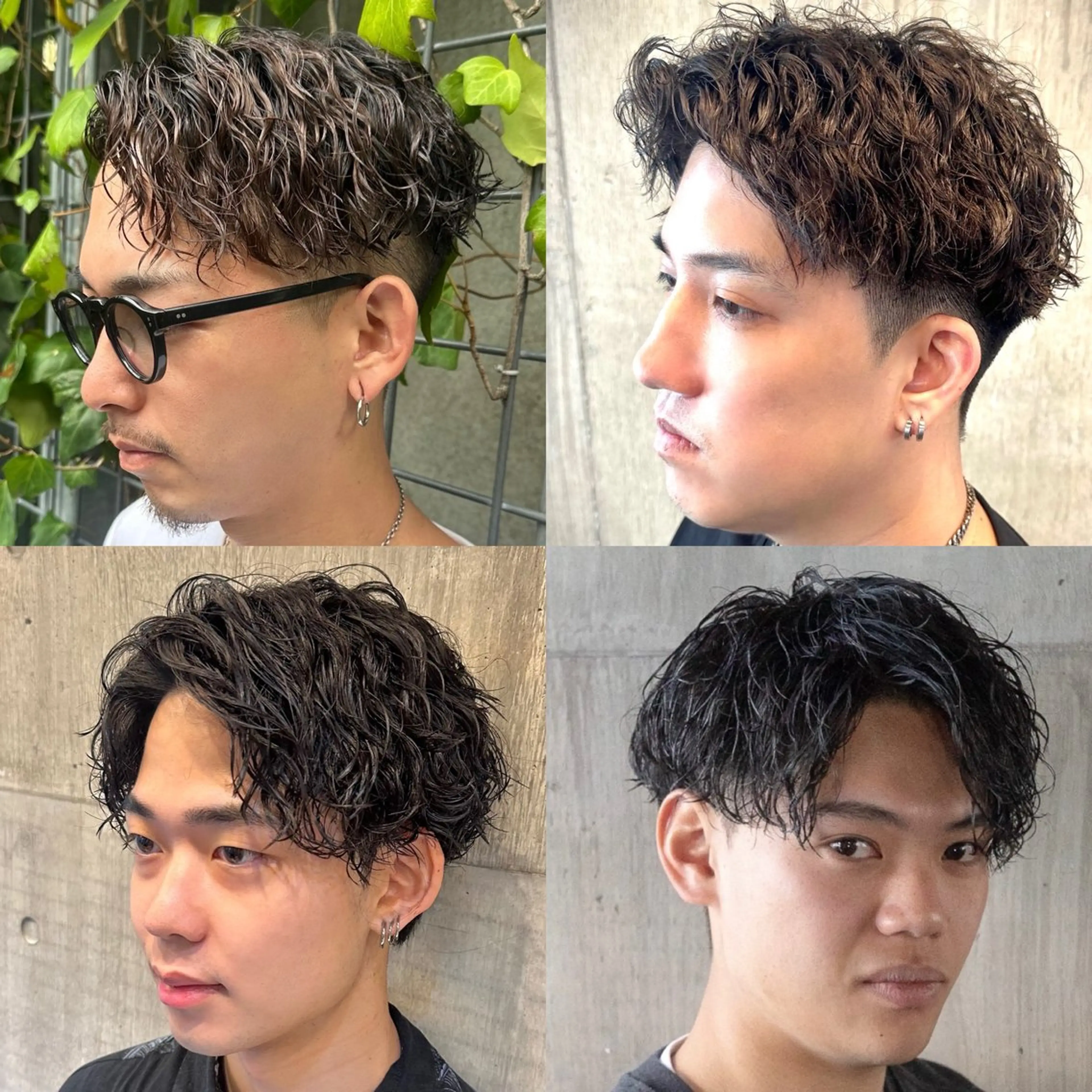 ショート パーマ メンズ メンズパーマ ツイストスパイラルパーマ スパイラルパーマ カット パーマ トリートメント ツイスパ/メンズ パーマ/歩夢のヘアスタイル