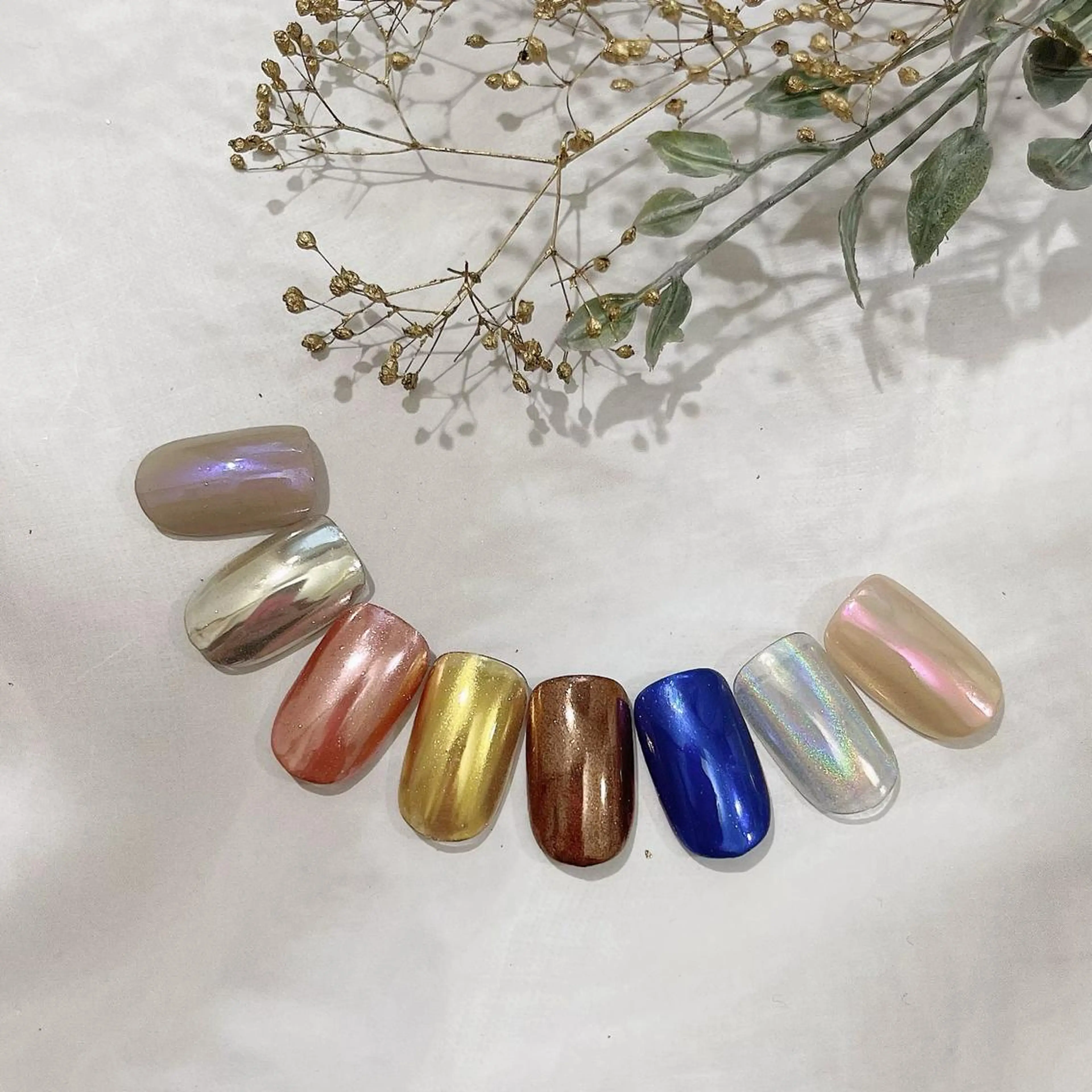 ネイル アートネイル ジェルネイル キラキラネイル ミラーネイル ニュアンスネイル Y nail なんば堀江店のネイルデザイン