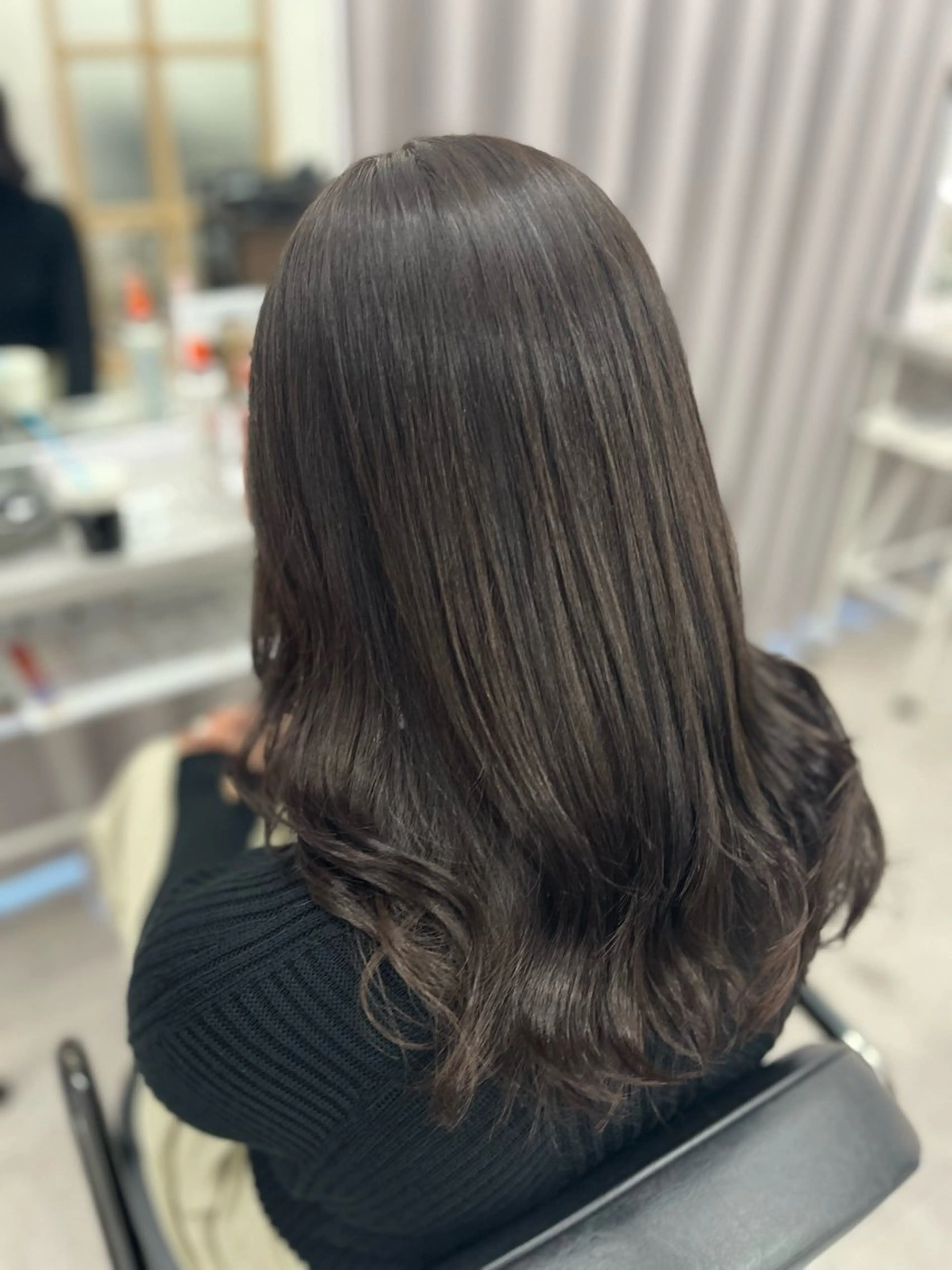 セミロング カラー ブラウンカラー オレンジ 🫧ぷる艶カラー🫧 Yuubi🦩のヘアスタイル