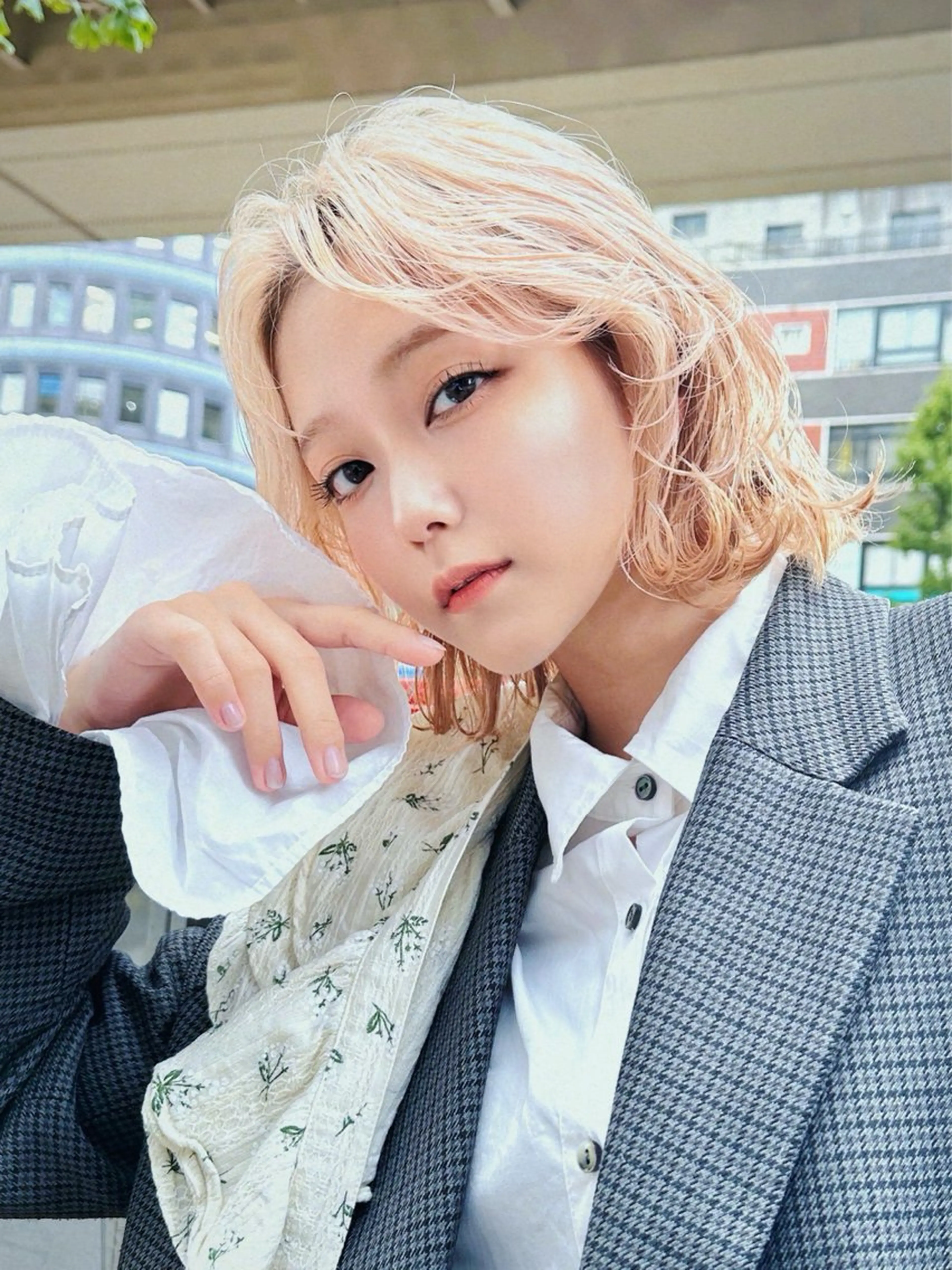 ミディアム カット ヘアカラー トリートメント 山中 大輝のヘアスタイル