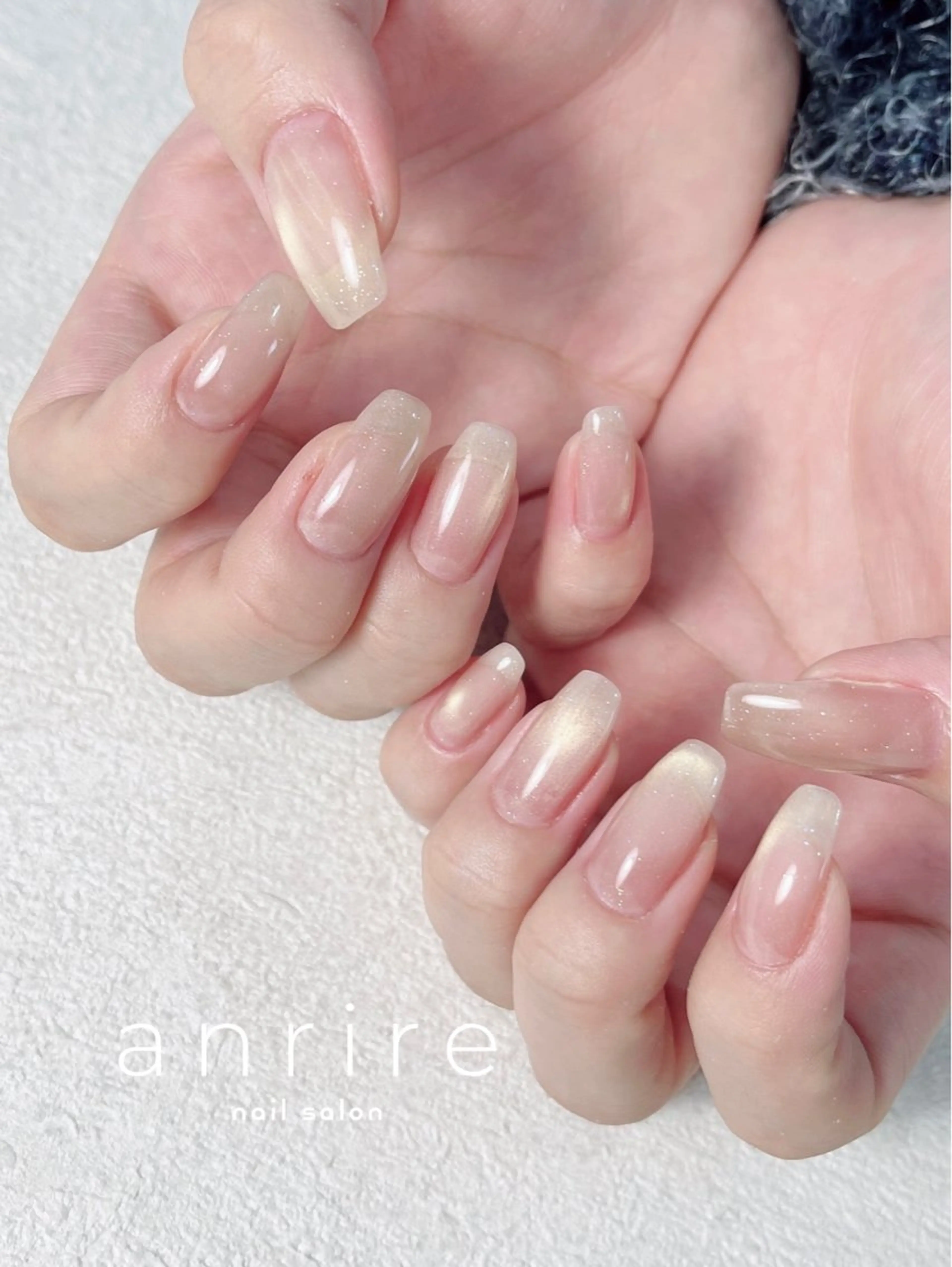 ネイル ジェルネイル マグネットネイル ワンカラーネイル パラジェル シンプルネイル ハンドネイル nail salon anrire〜アンリール〜所属・nailsalon anrireのネイルデザイン