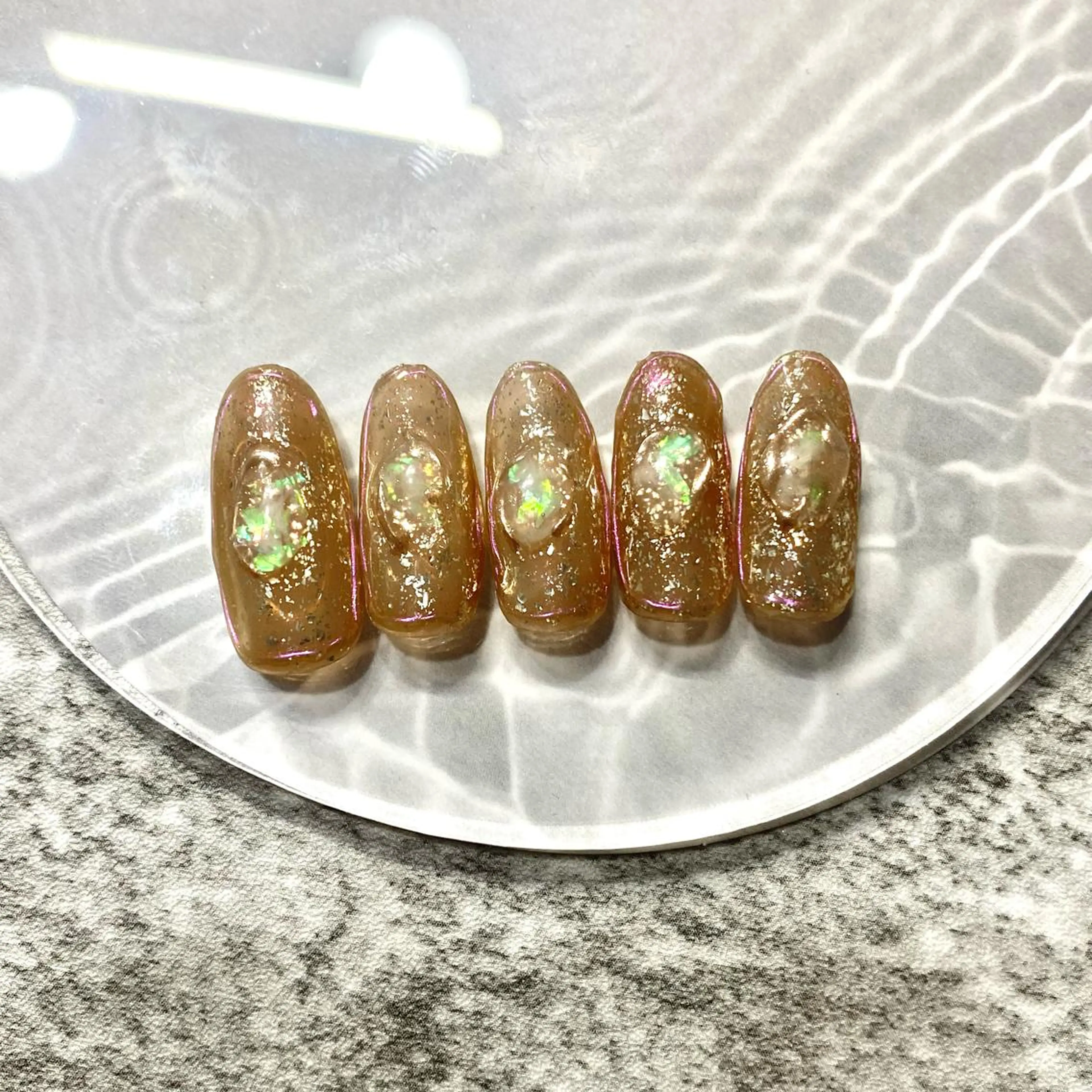 ネイル 氷ネイル・うるうるネイル ハンドネイル ★Rinail... .のネイルデザイン