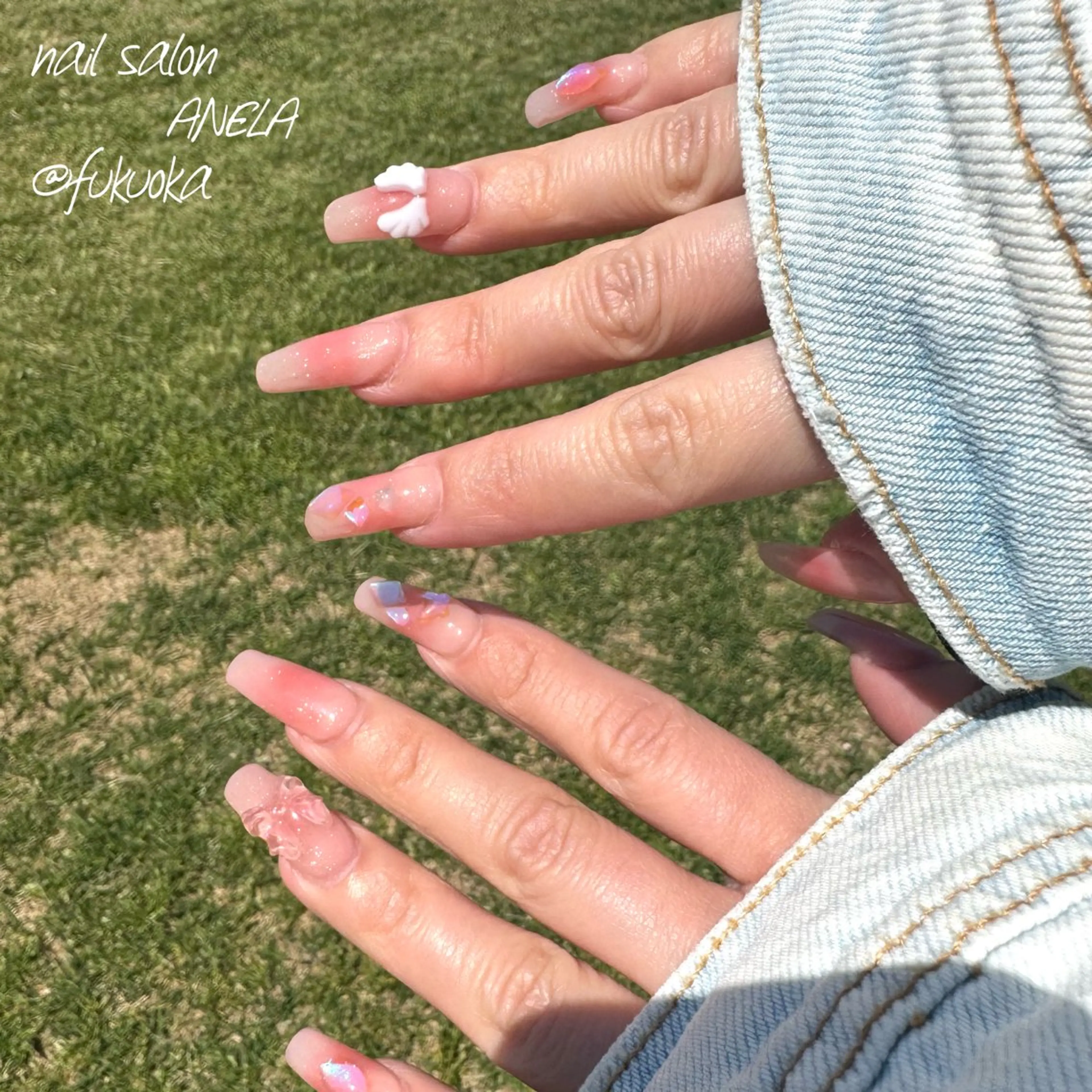 ネイル チークネイル ラメ(グリッター) ハンドネイル nail salon ANELA所属・nail salon ANELA mayaのネイルデザイン