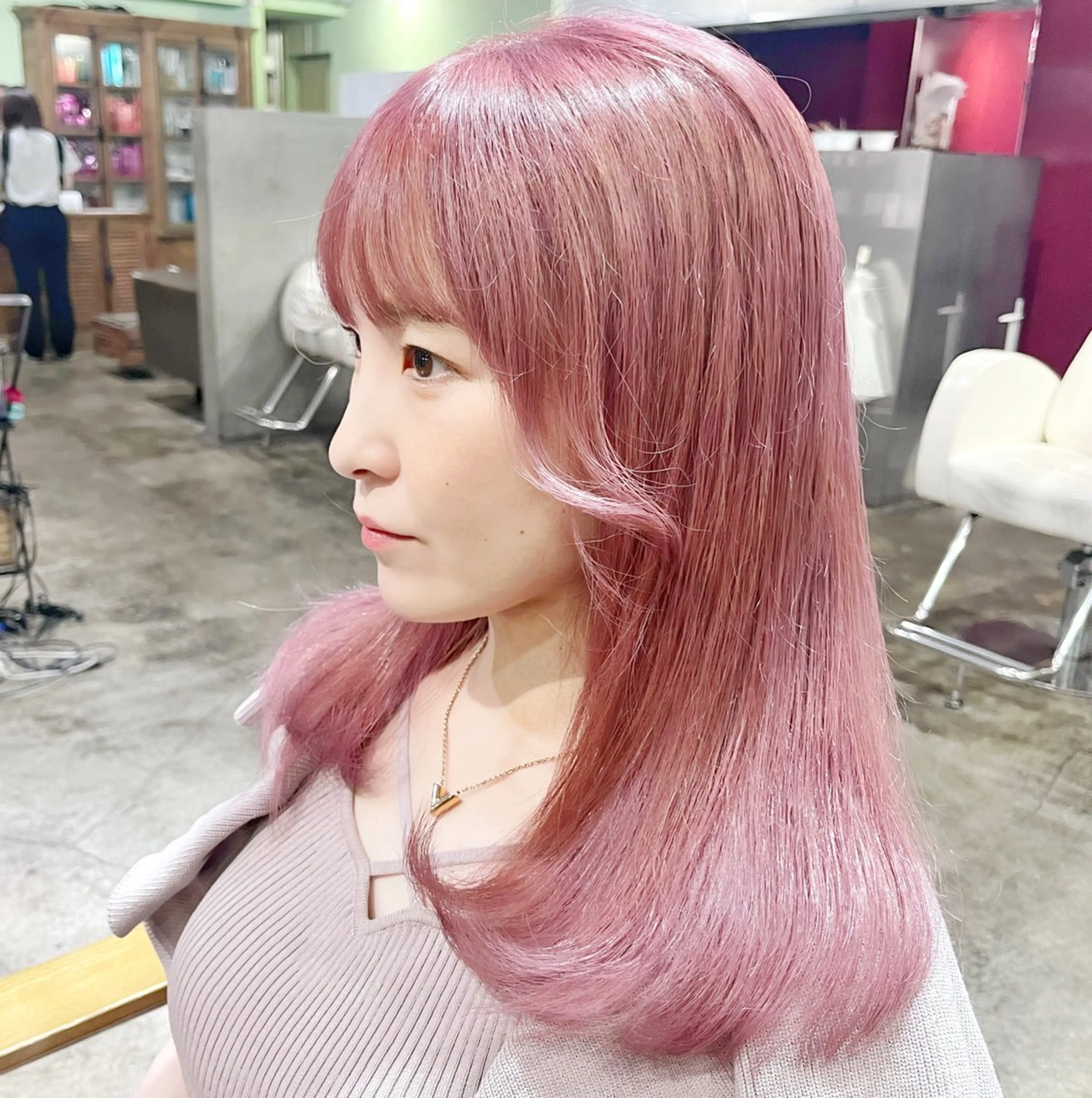 💘ピンクカラー💘暖色カラーにしたい方向け　ブリーチのご相談も可能です✨の写真