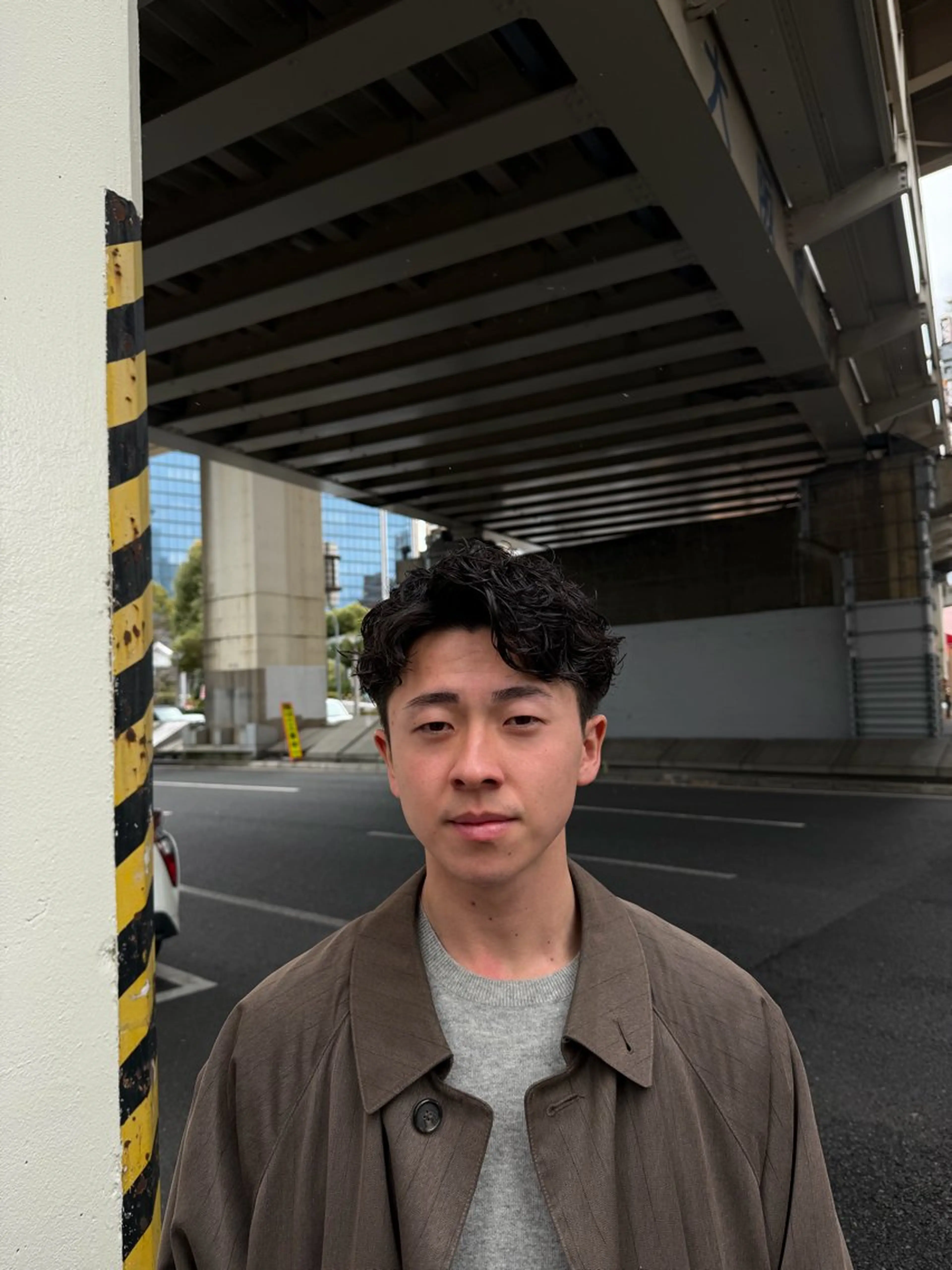 パーマ メンズ カット パーマ 大阪茶屋町 メンズカット関田拳のヘアスタイル