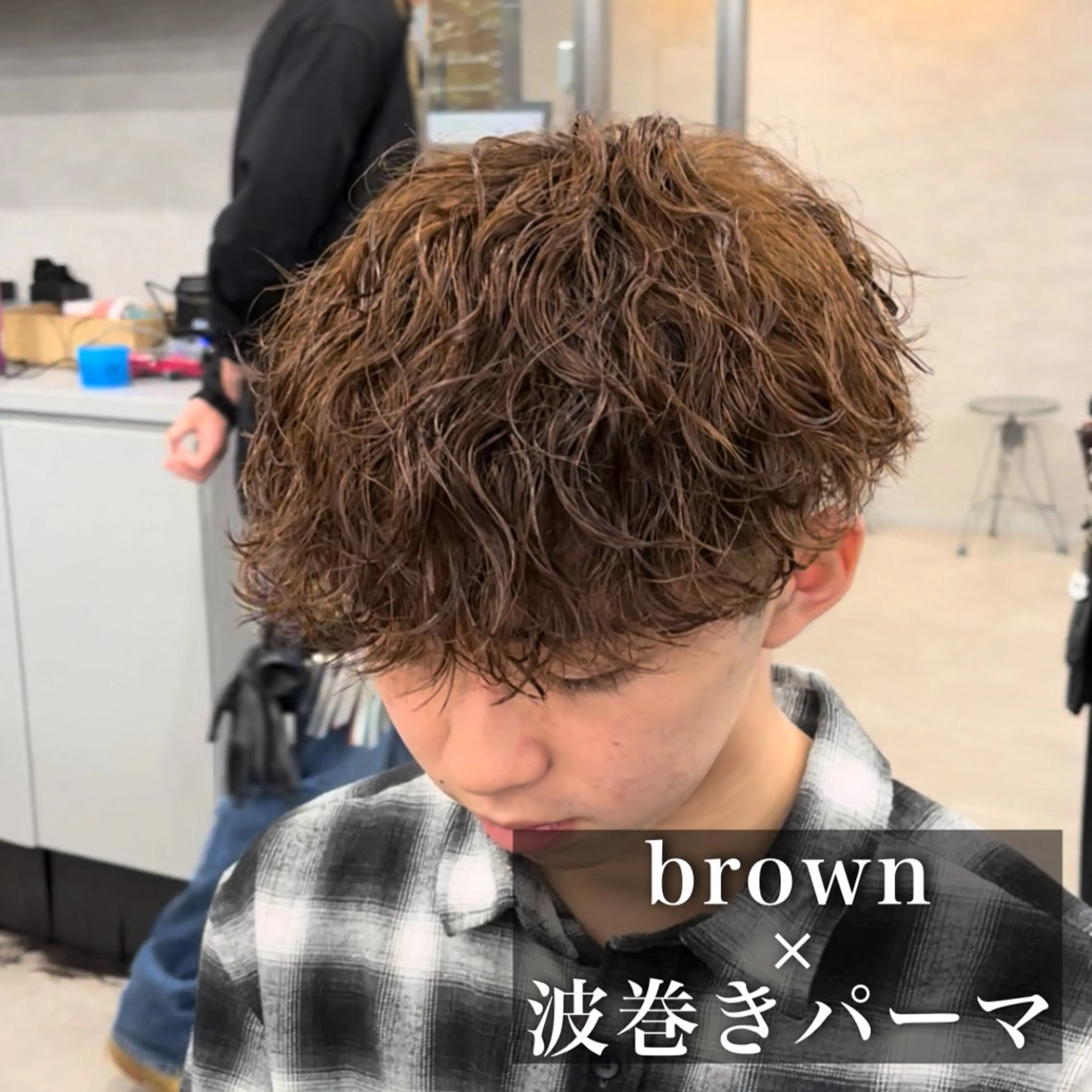 パーマ メンズ カット パーマ ヘッドスパ ヘアセット 🔥メンズカット＋ パーマの達人🔥のヘアスタイル