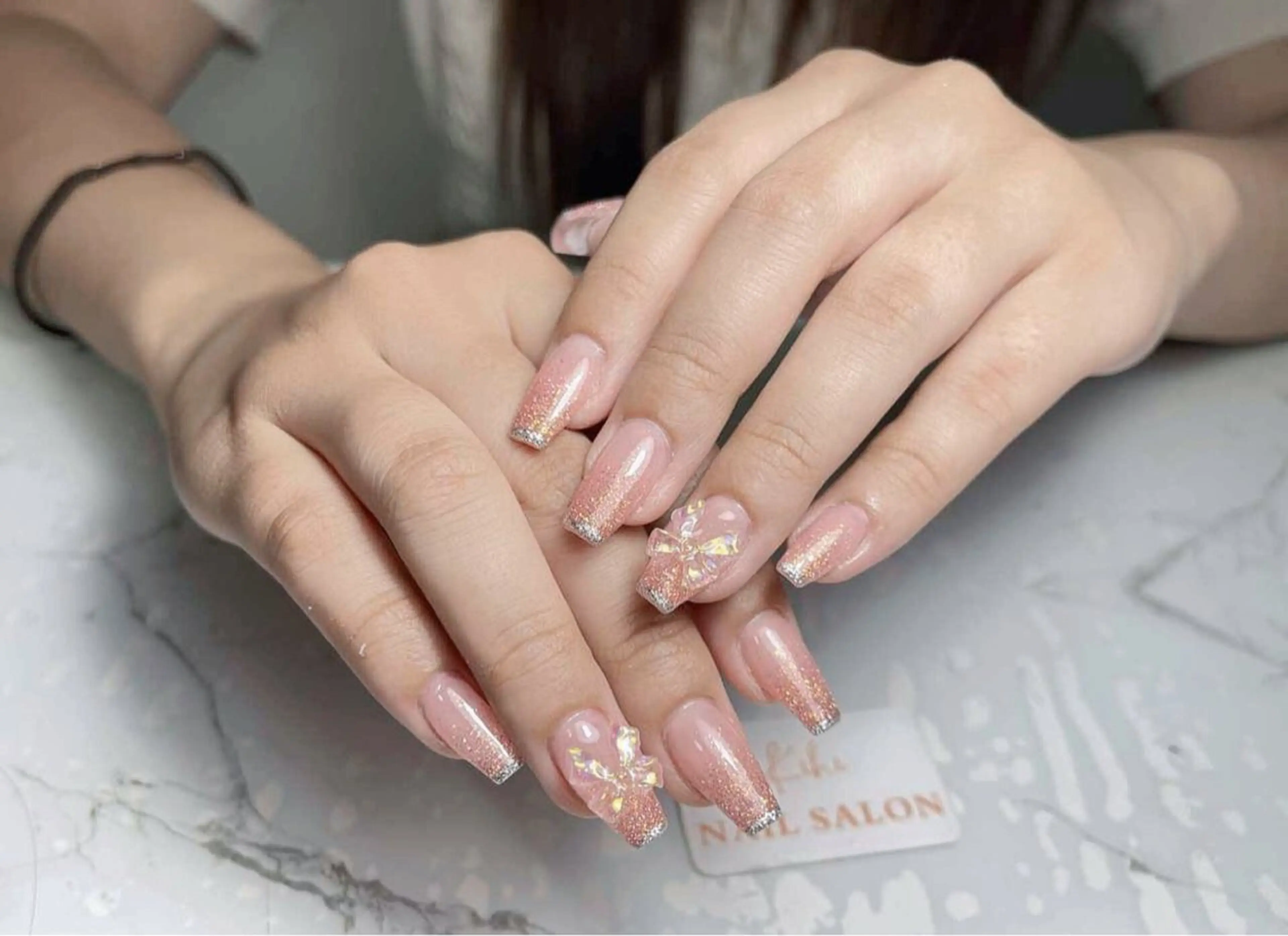 ネイル アートネイル フレンチネイル ジェルネイル グラデーション 韓国ネイル ハンドネイル 久保田 マリコのネイルデザイン