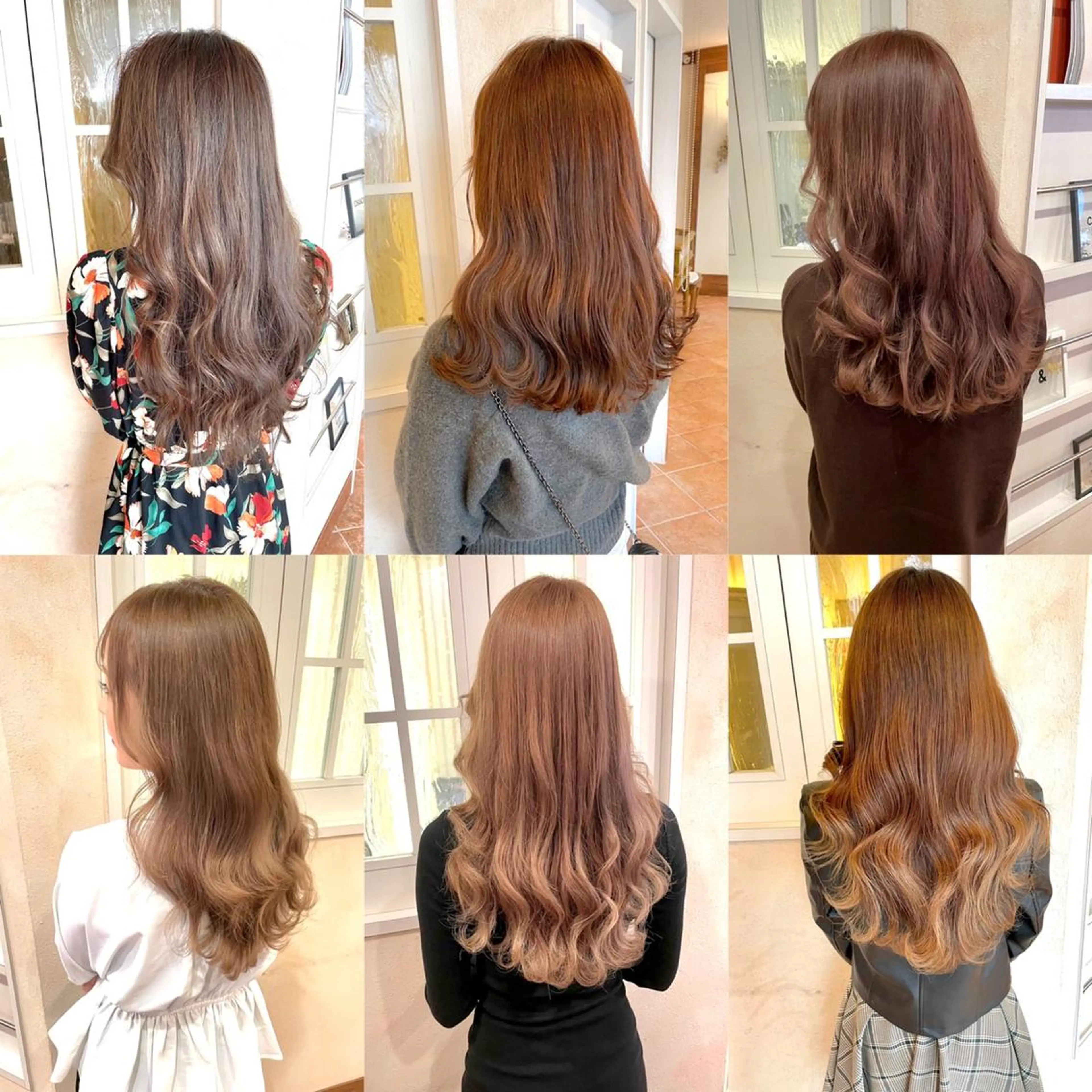 ロング カラー 韓国ハッシュカット/ 新宿/髪質改善/岡崎のヘアスタイル