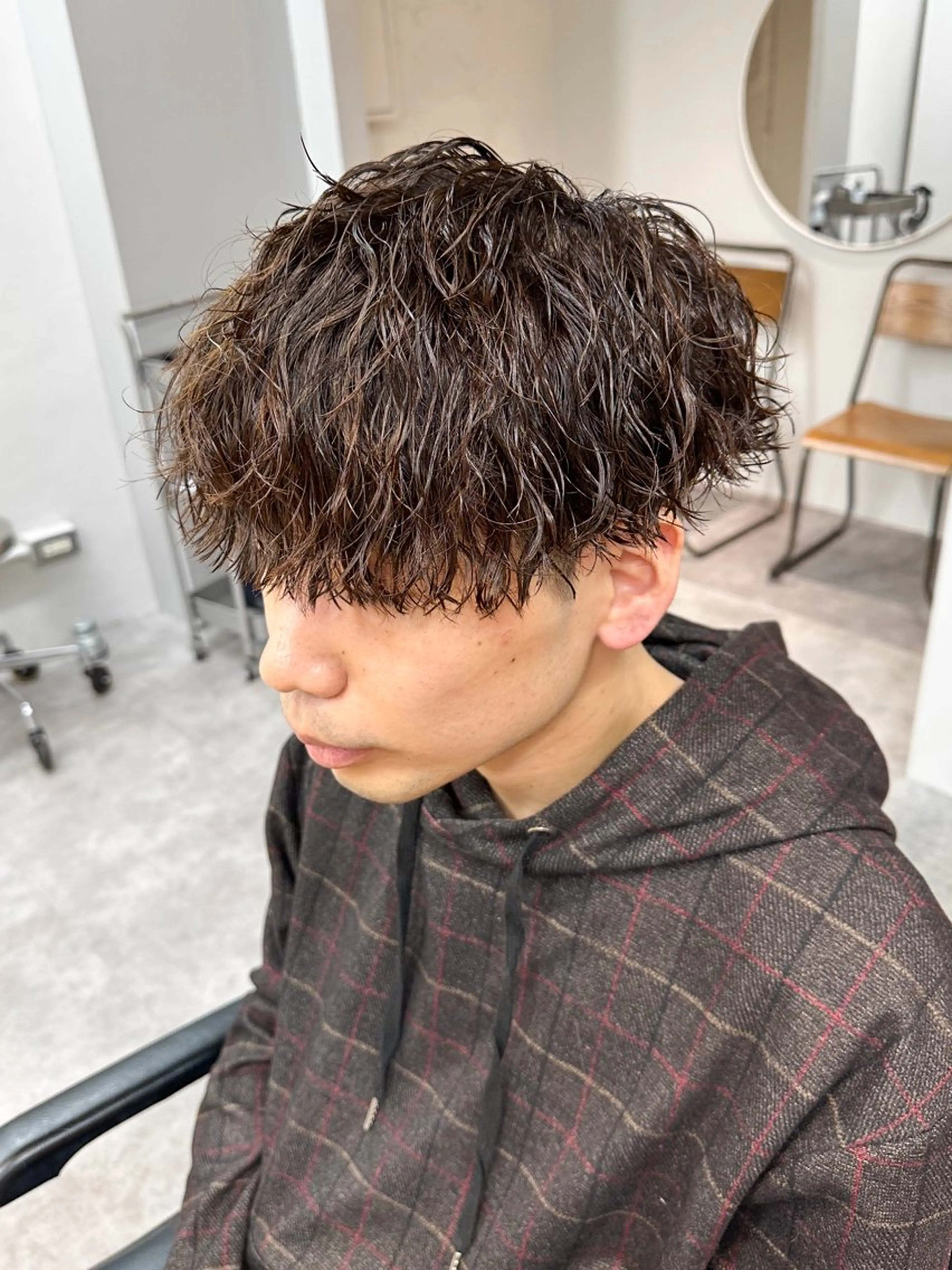 ショート パーマ メンズ カット パーマ warme所属・メンズパーマ メンズ特化ryoのヘアスタイル