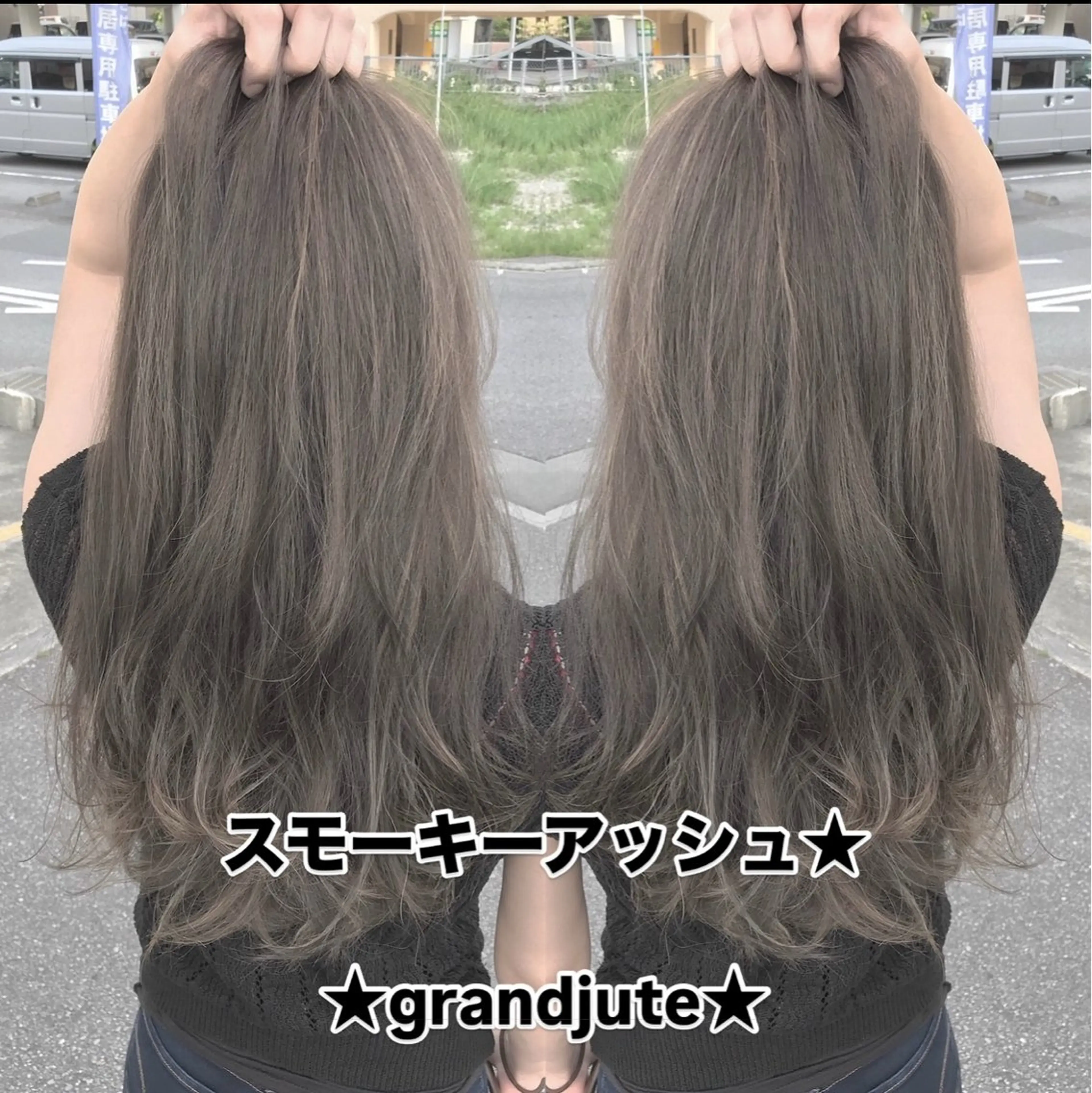 ミディアム カラー イルミナカラー grand juteのヘアスタイル