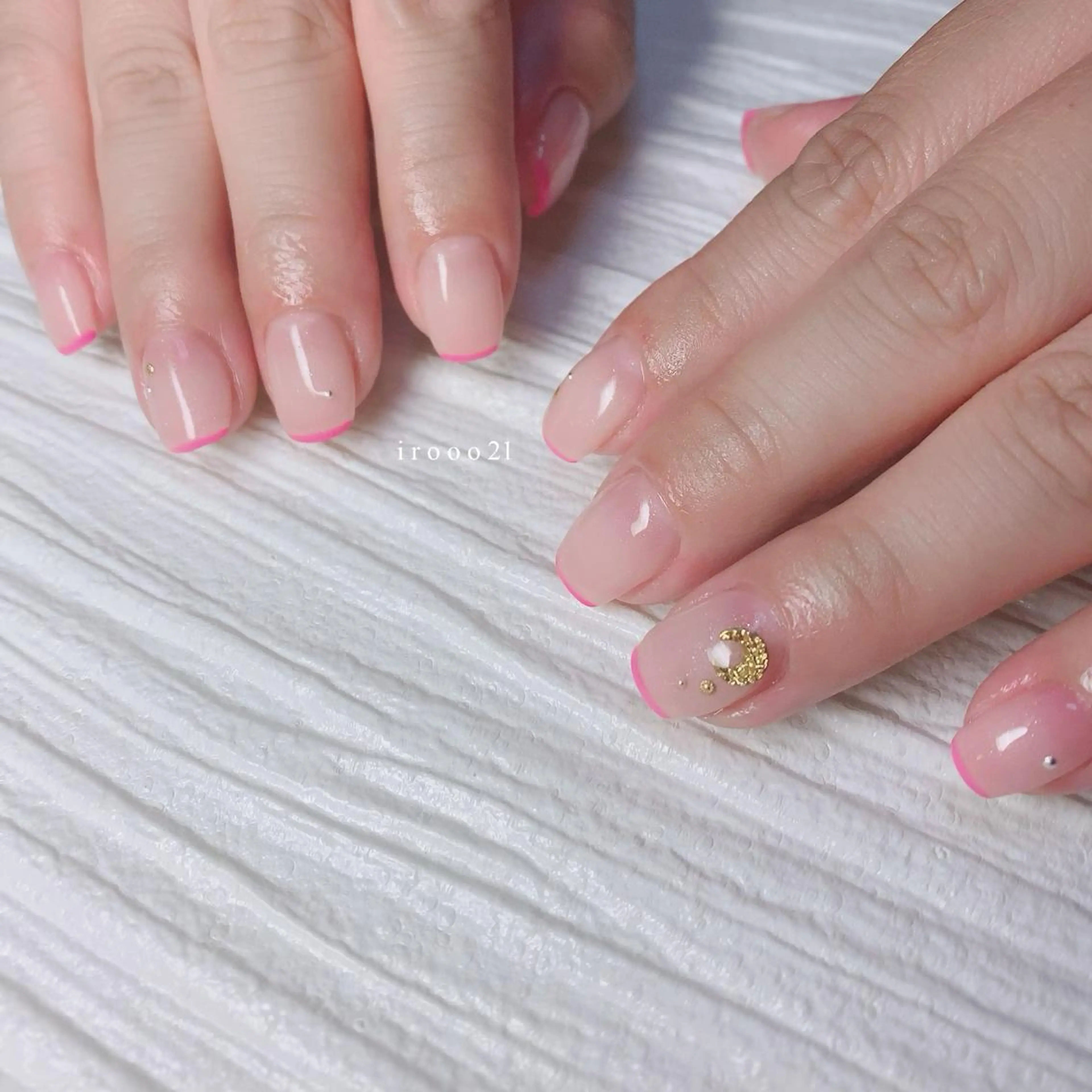 ネイル フレンチネイル ピンク irooo 21のネイルデザイン