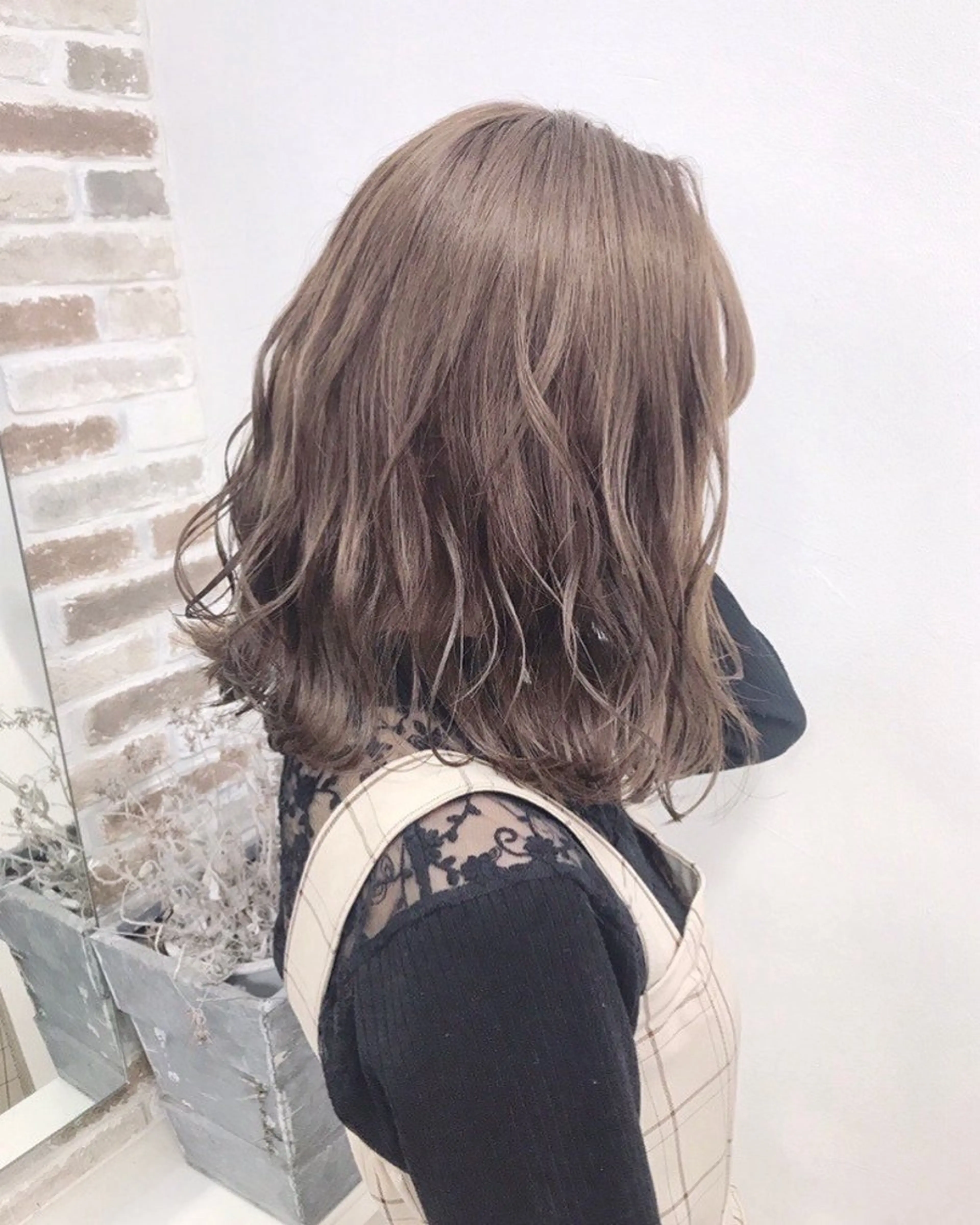 似合わせカット✂️+プリーチなしWカラー+プレミアムケアカラー🫧【トリートメント付き】の写真