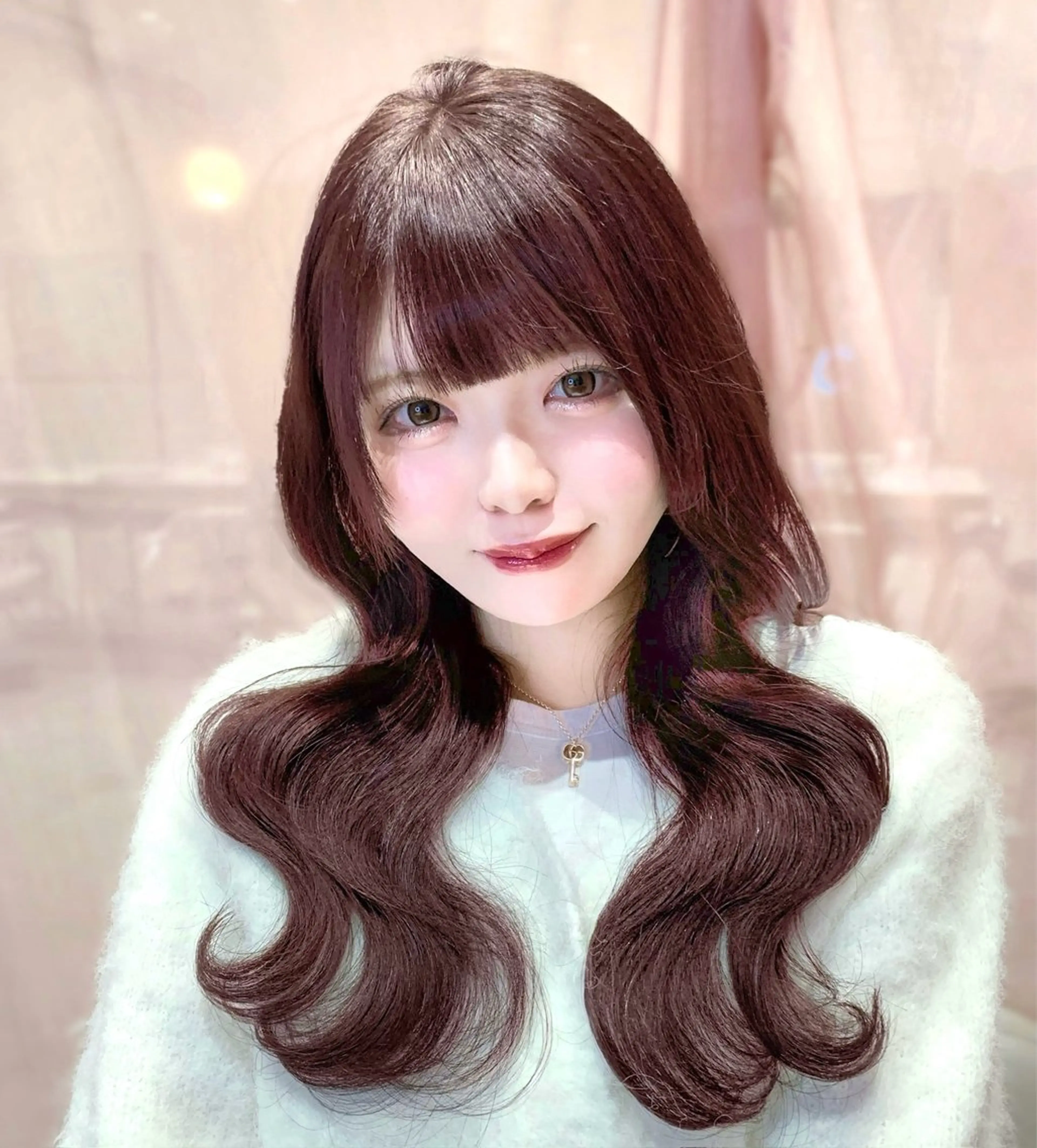 セミロング カラー カット ヘアカラー トリートメント ヘッドスパ ヘアセット 韓国ヘア/レイヤー/ 顔まわり/りょーとのヘアスタイル