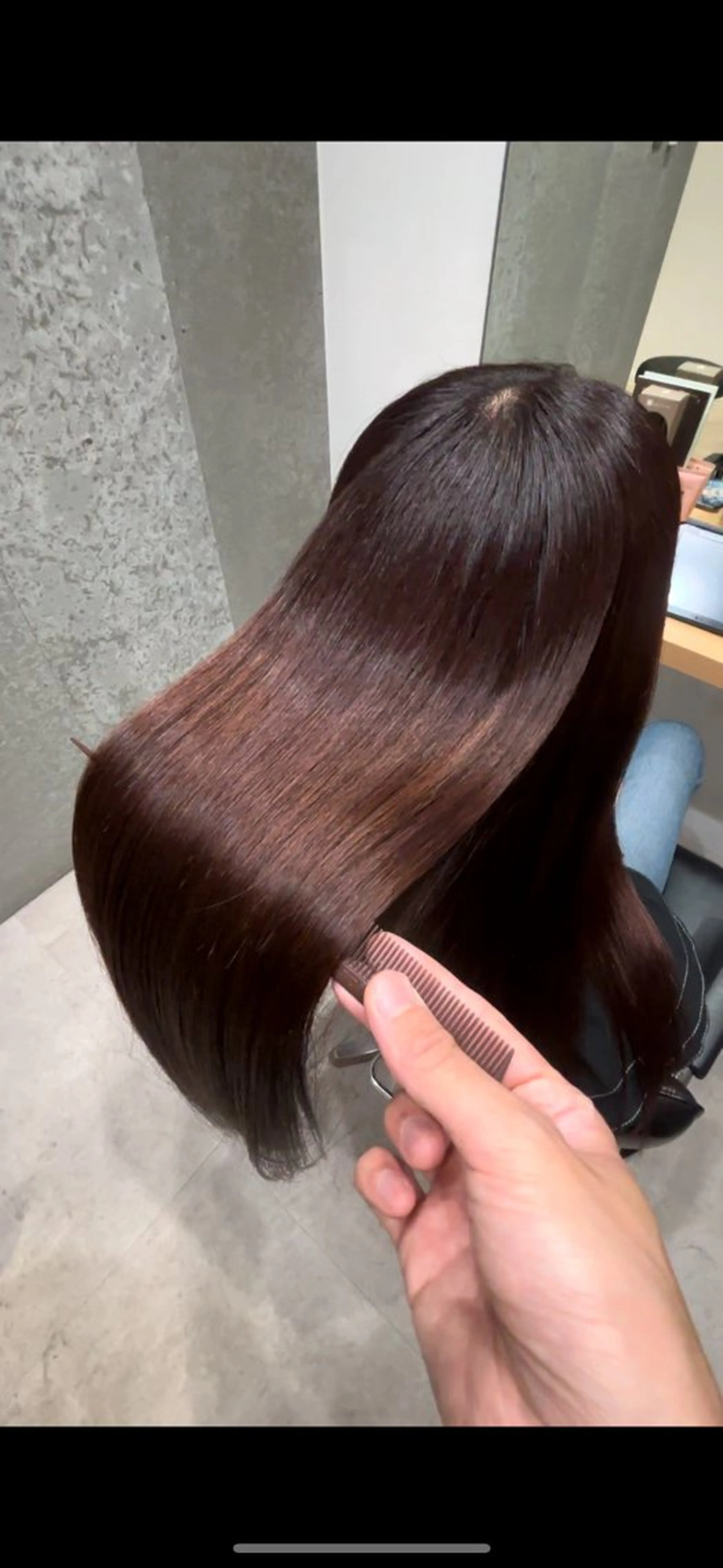 セミロング カラー アクアカラー 髪質改善 トリートメント カット ヘアカラー トリートメント 髪質改善ヘアケア 艶髪特化/上田のヘアスタイル