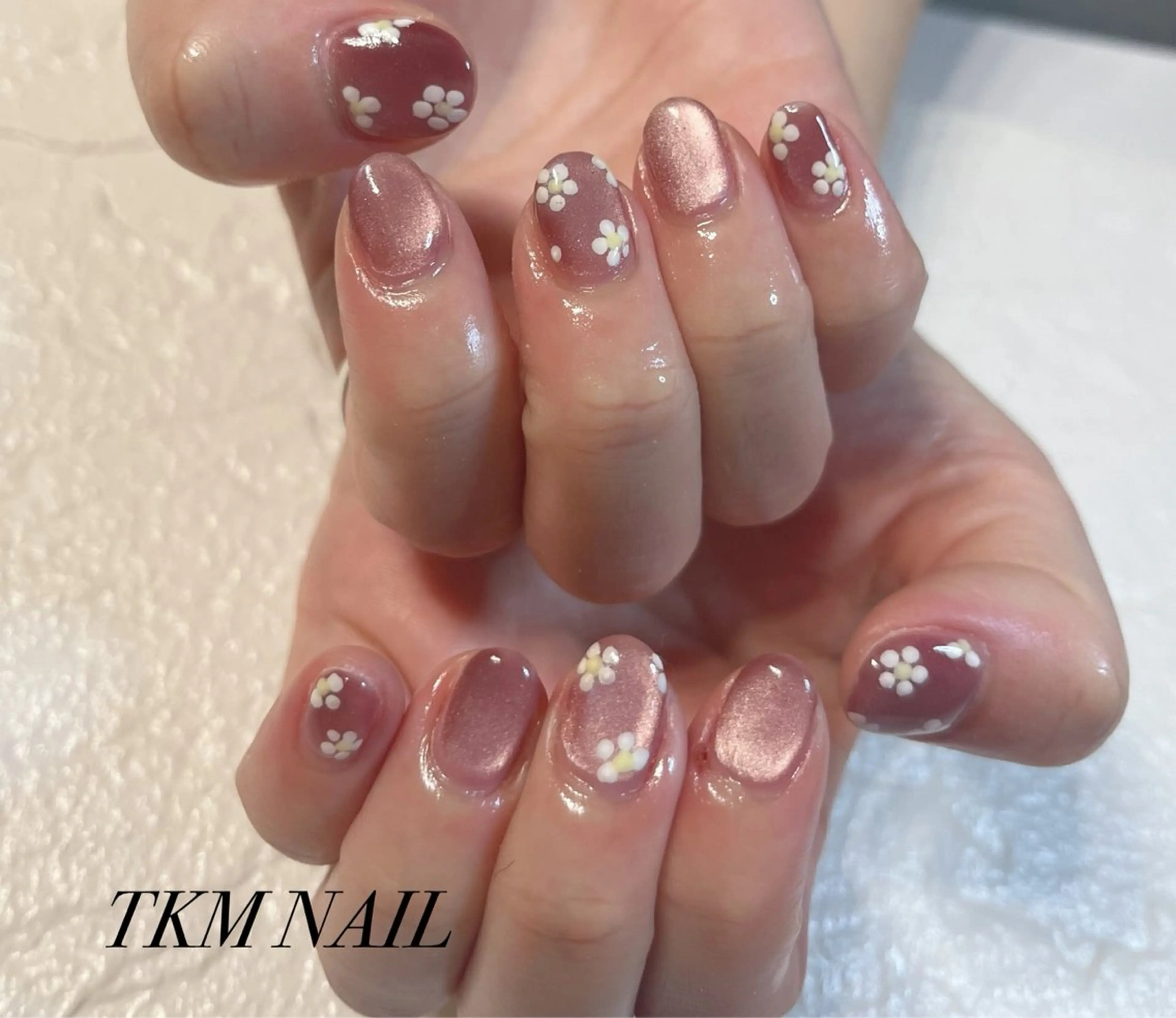 ネイル アートネイル フラワーネイル マグネットネイル シンプルネイル ______ TKM  NAILのネイルデザイン