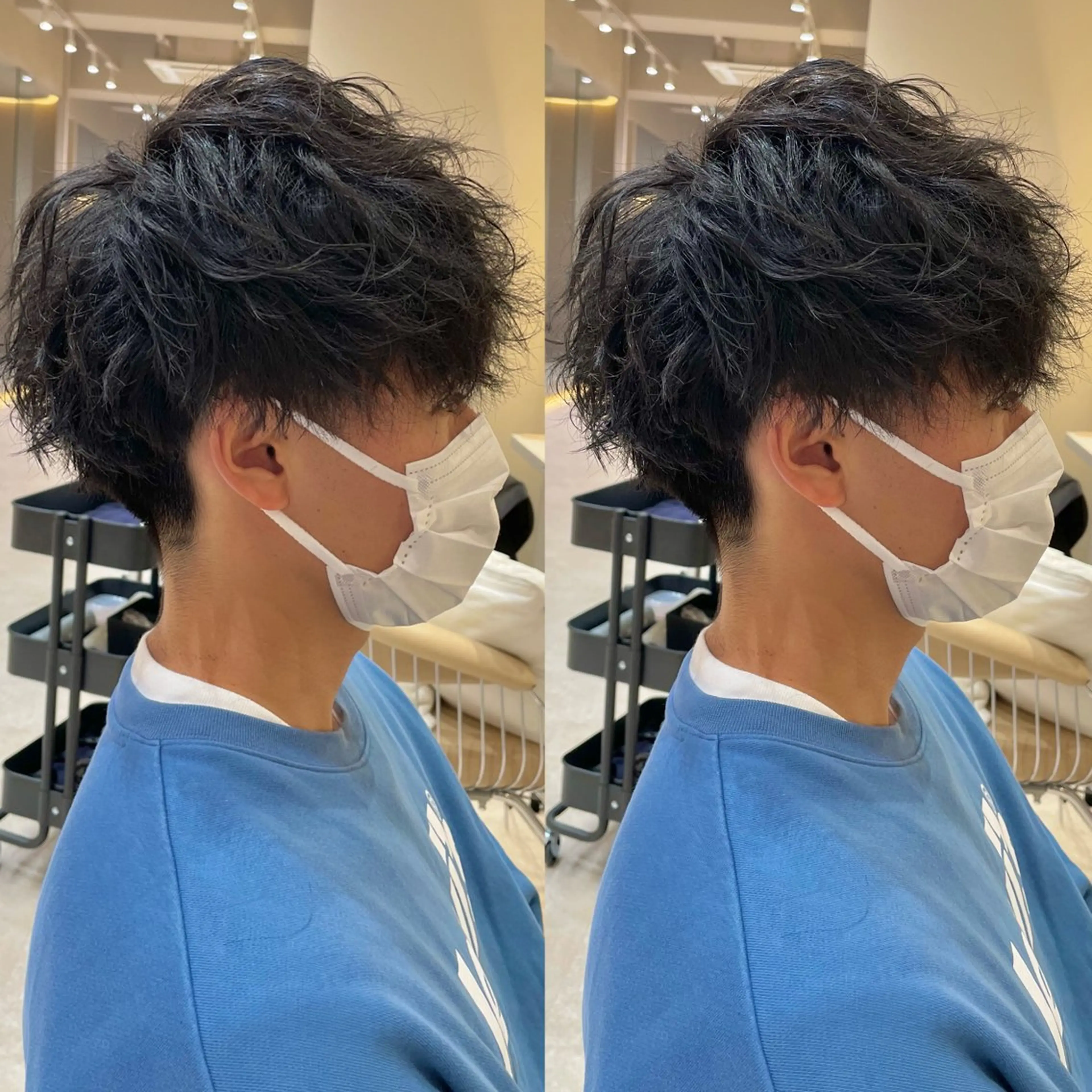 パーマ メンズ カット パーマ 大人メンズパーマ メンズ特化　萱原大幹のヘアスタイル