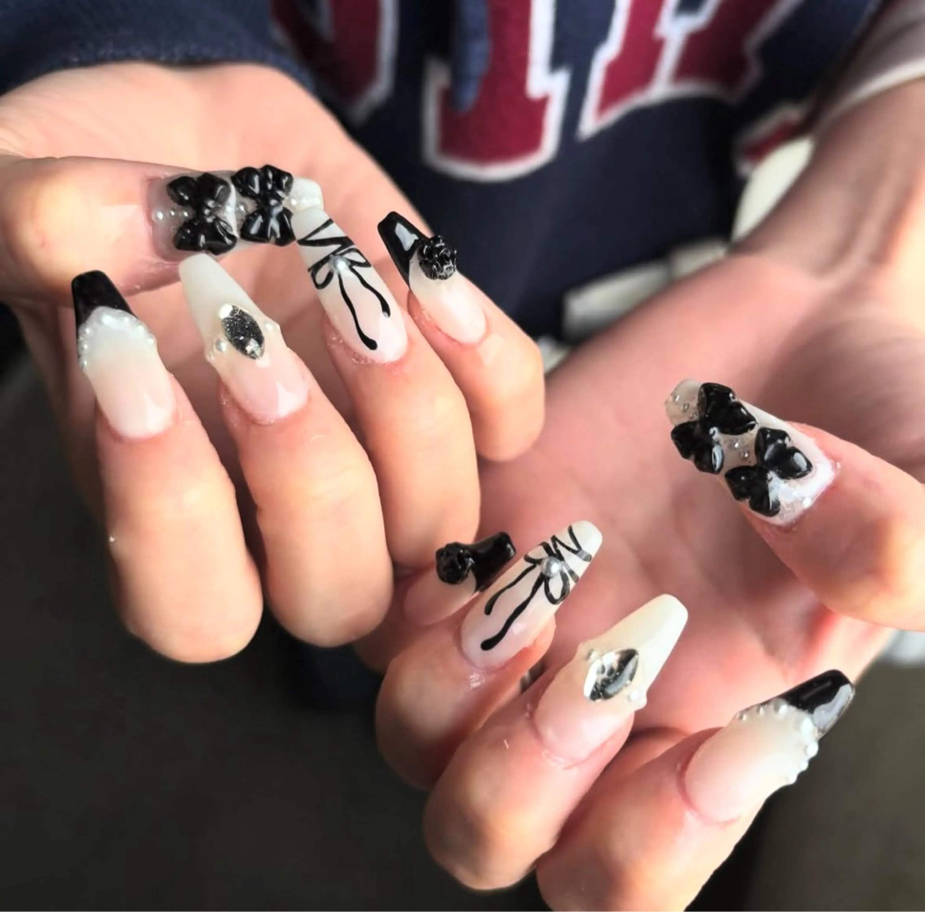 ロングネイル長さ出し10本＋アート(お好きなデザイン)の写真