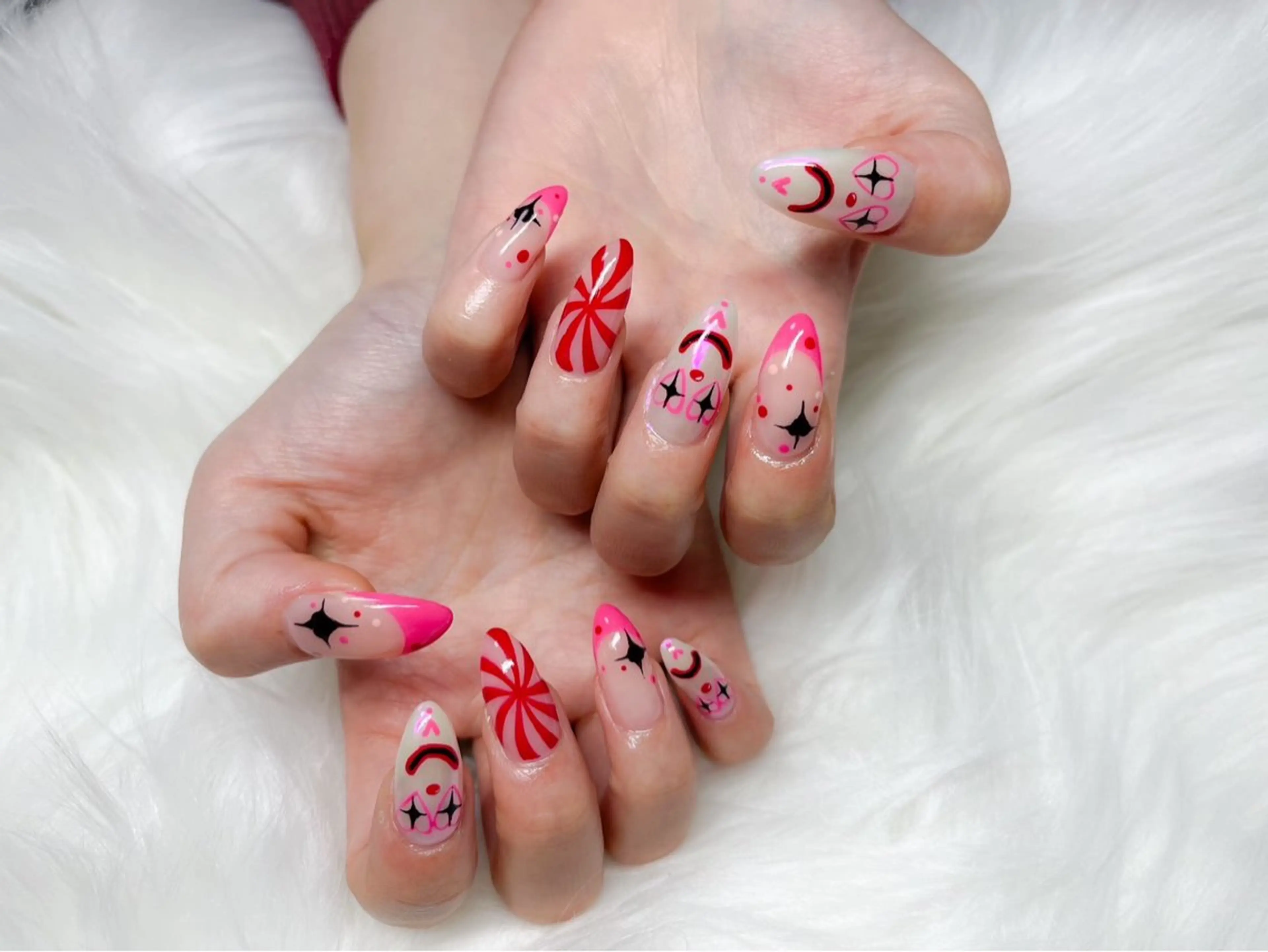 ネイル マグネットネイル ミラーネイル 持ち込み ハンドネイル ハンドケア HIP nail 北堀江のネイルデザイン