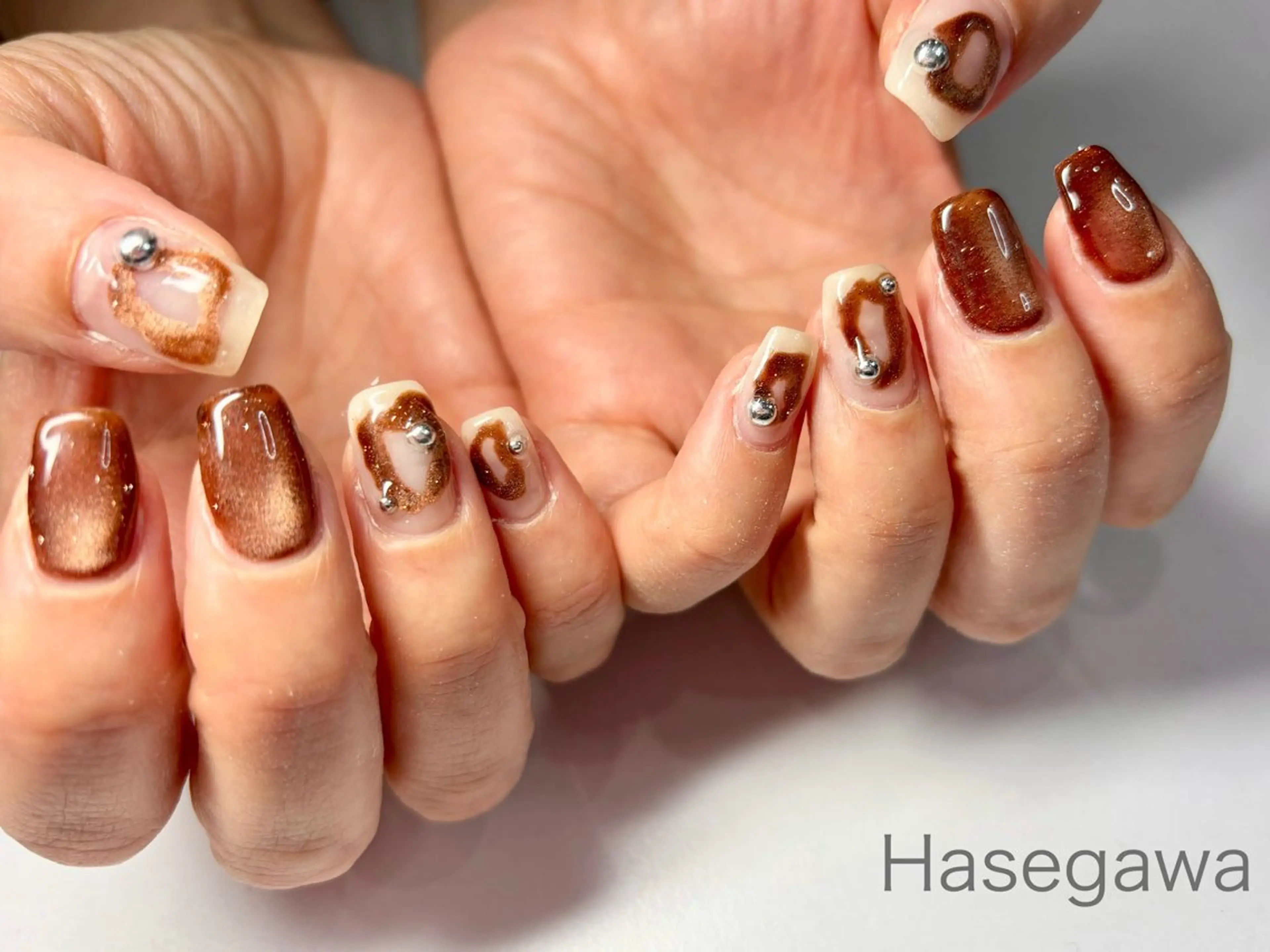 ネイル アートネイル ニュアンスネイル ハンドネイル DROP所属・DROP 長谷川のネイルデザイン