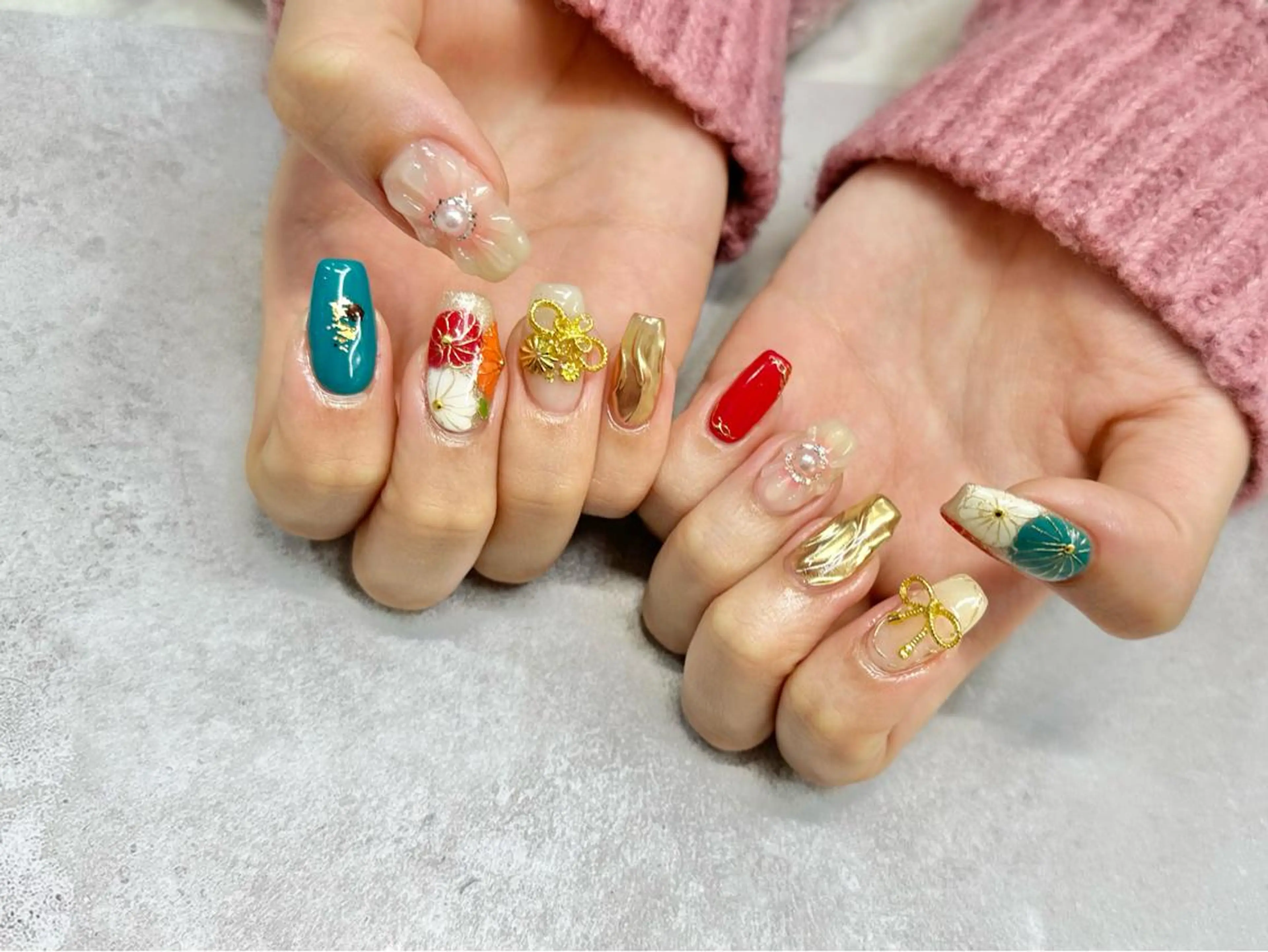 ネイル N-mode所属・yuya JNA本部認定講師のネイルデザイン