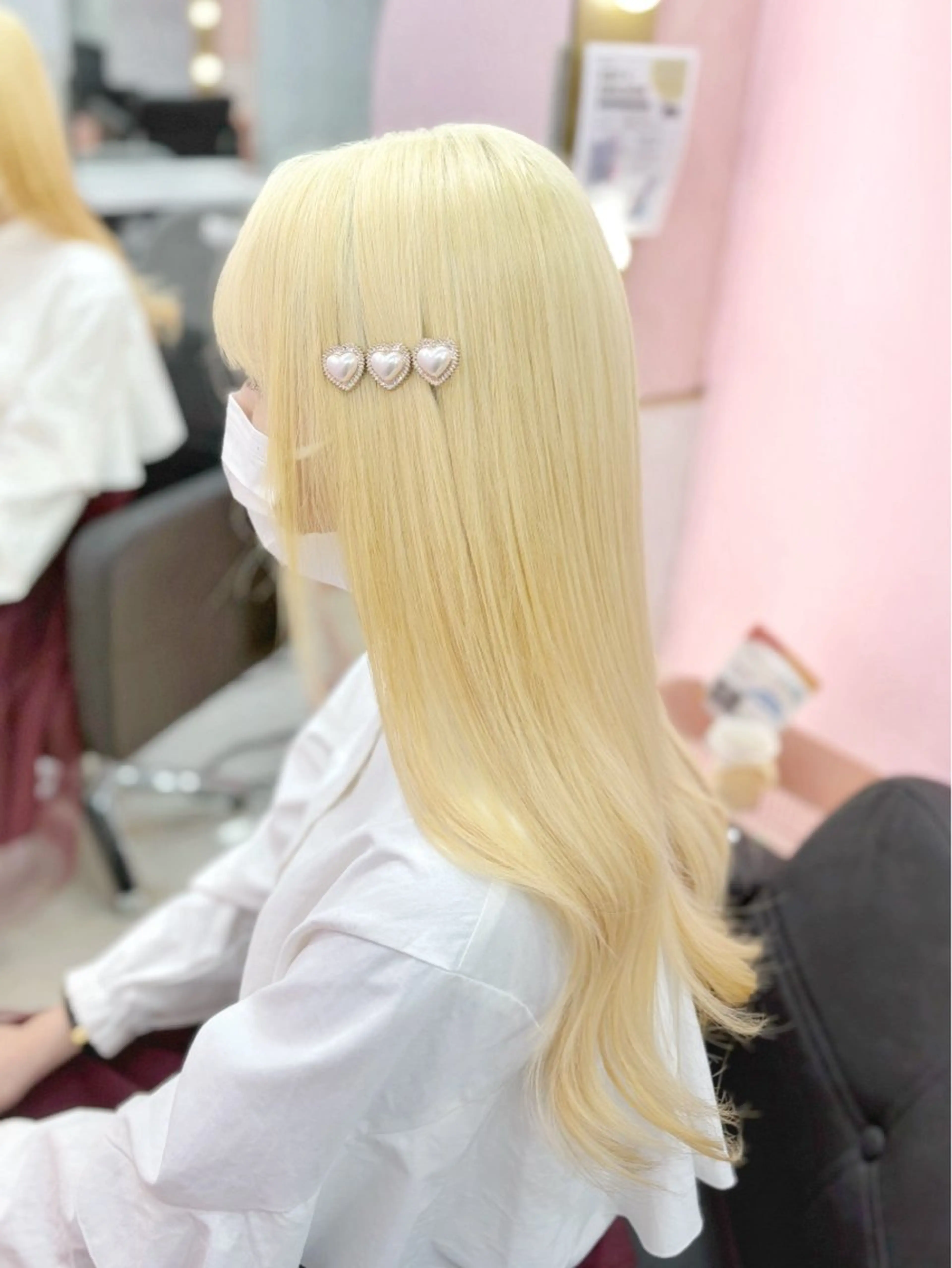 ロング カラー ヘアカラー トリートメント 甘ふわgirly🎀 ハイトーン🤍Ramのヘアスタイル