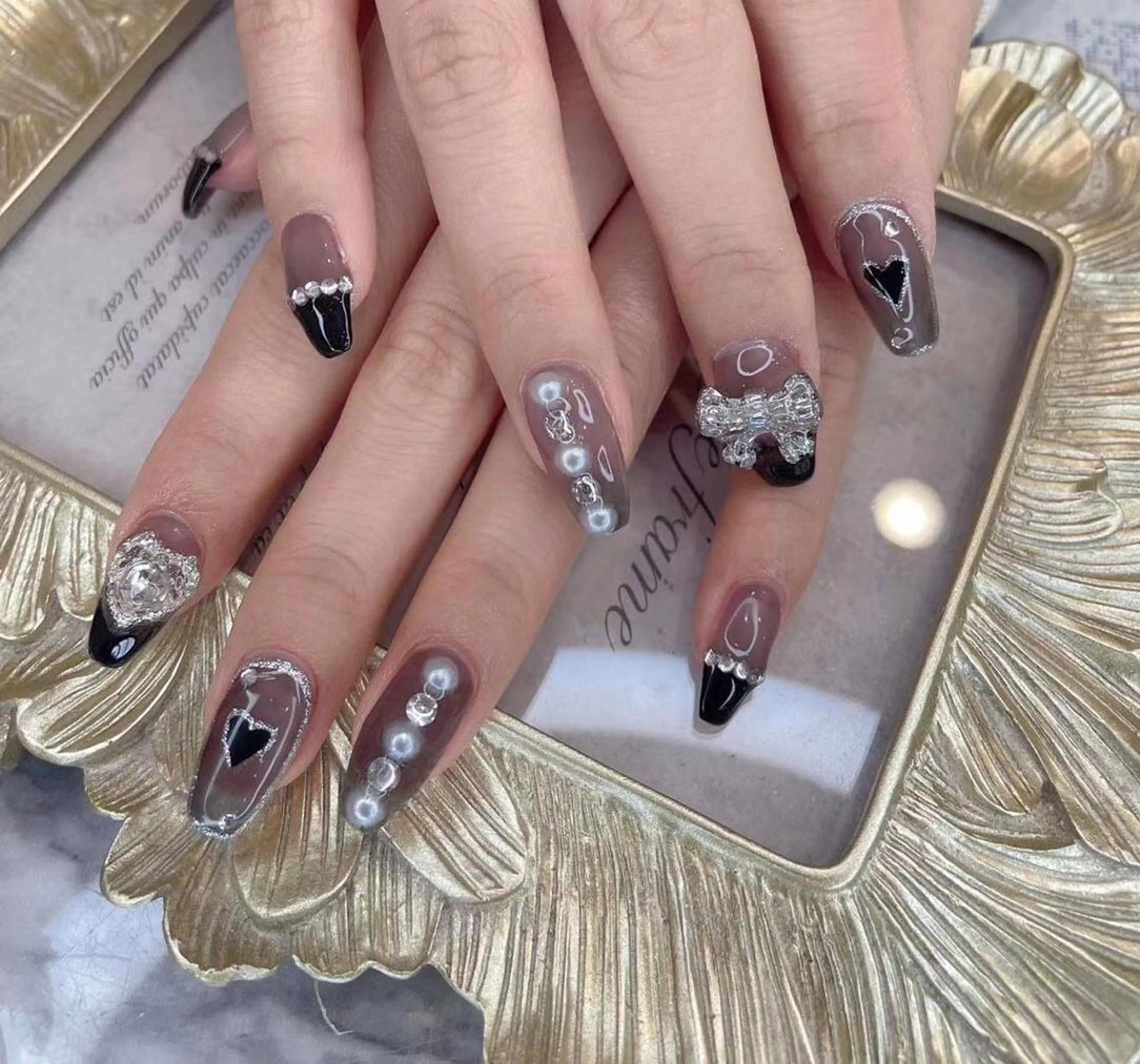 ネイル リボン Babarla　Nail　Salon所属・babarla Nailのネイルデザイン