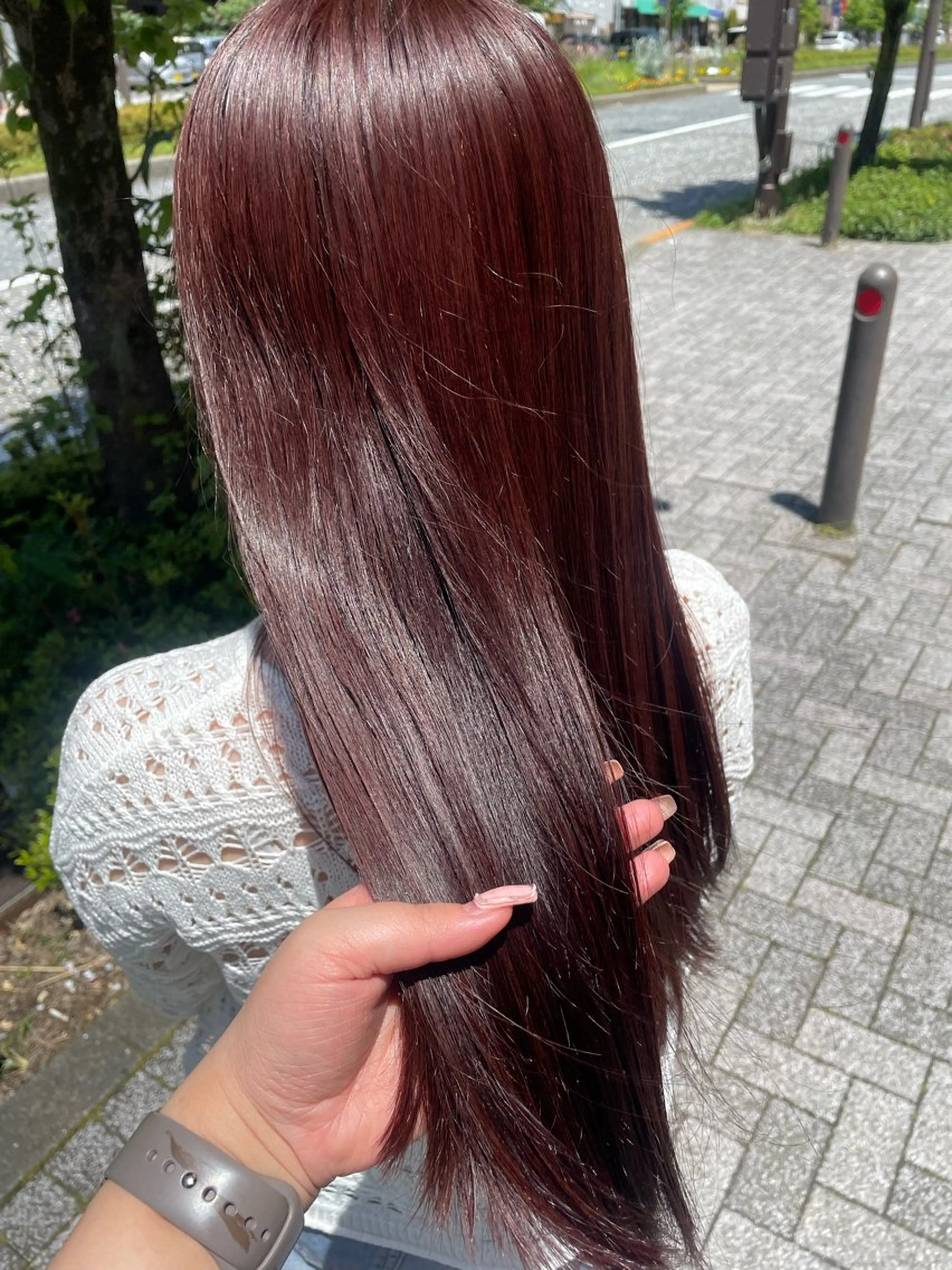 ロング カラー カット ヘアカラー トリートメント 💞暖色カラー 💞risaのヘアスタイル