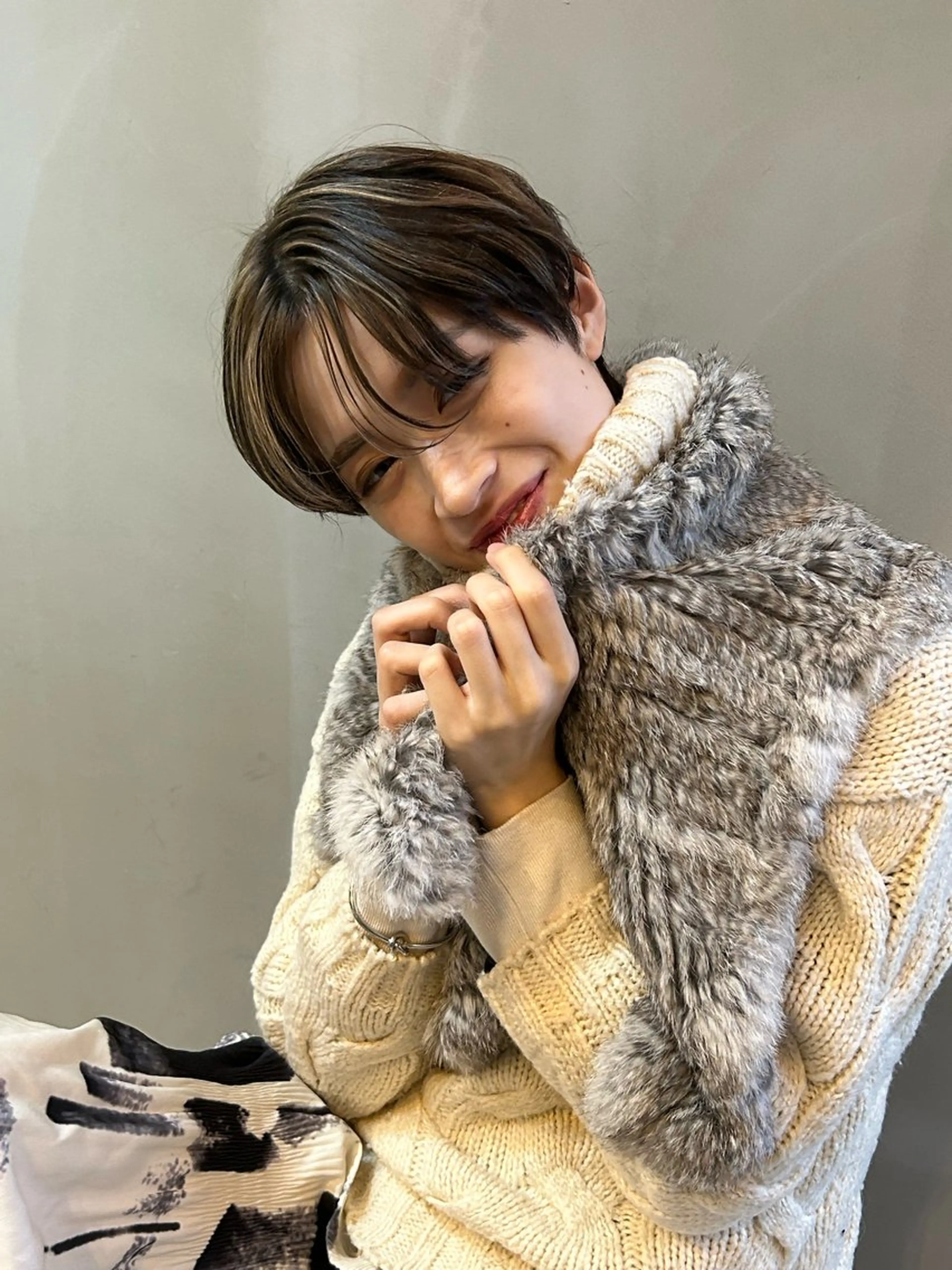 ショート カラー カット ヘアカラー トリートメント ショート/ボブ/ 心斎橋/宮脇美奈のヘアスタイル