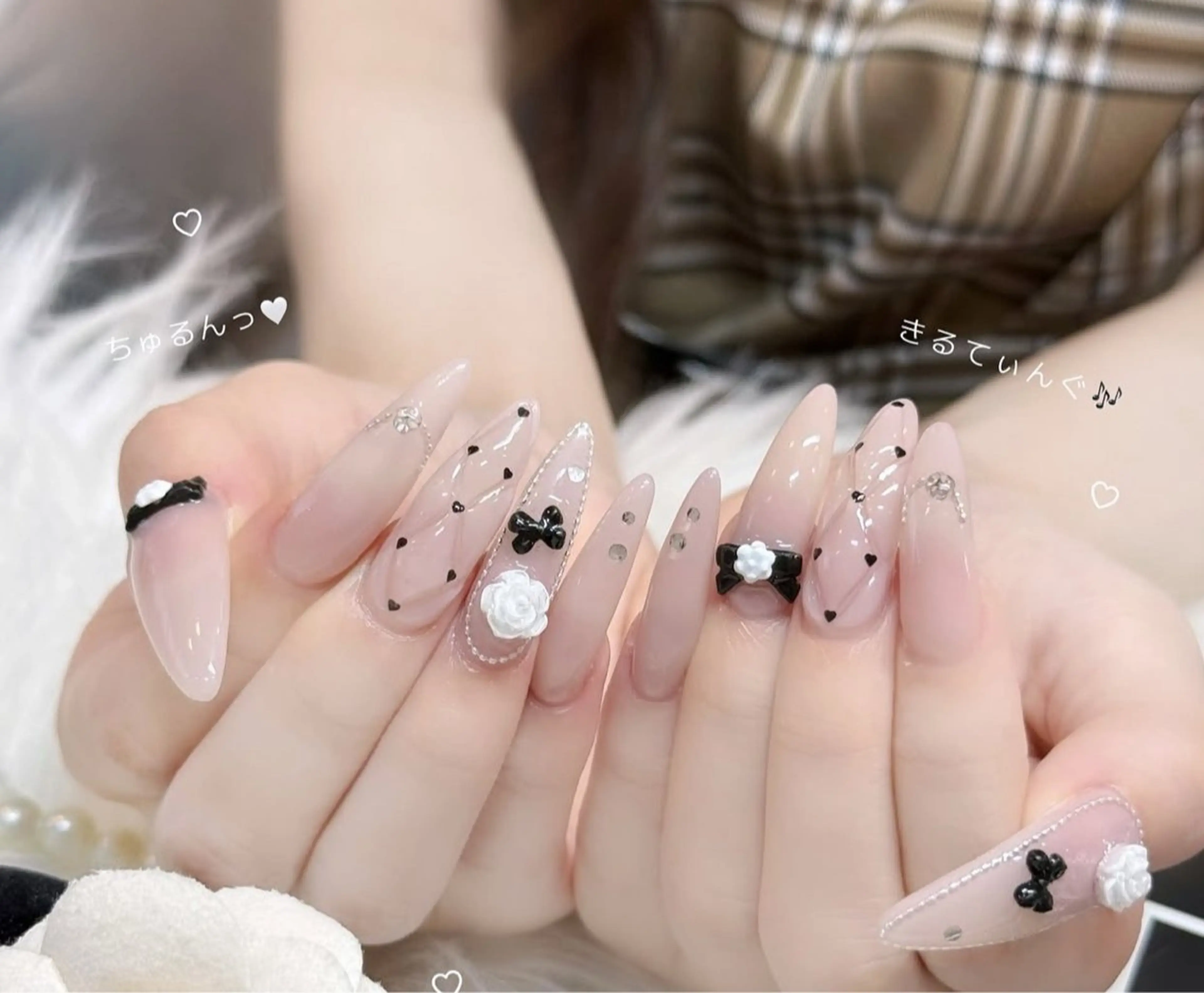 ネイル フレンチネイル ジェルネイル ハロウィン ハート 韓国ネイル ハンドネイル H.baby Nail Salonのネイルデザイン