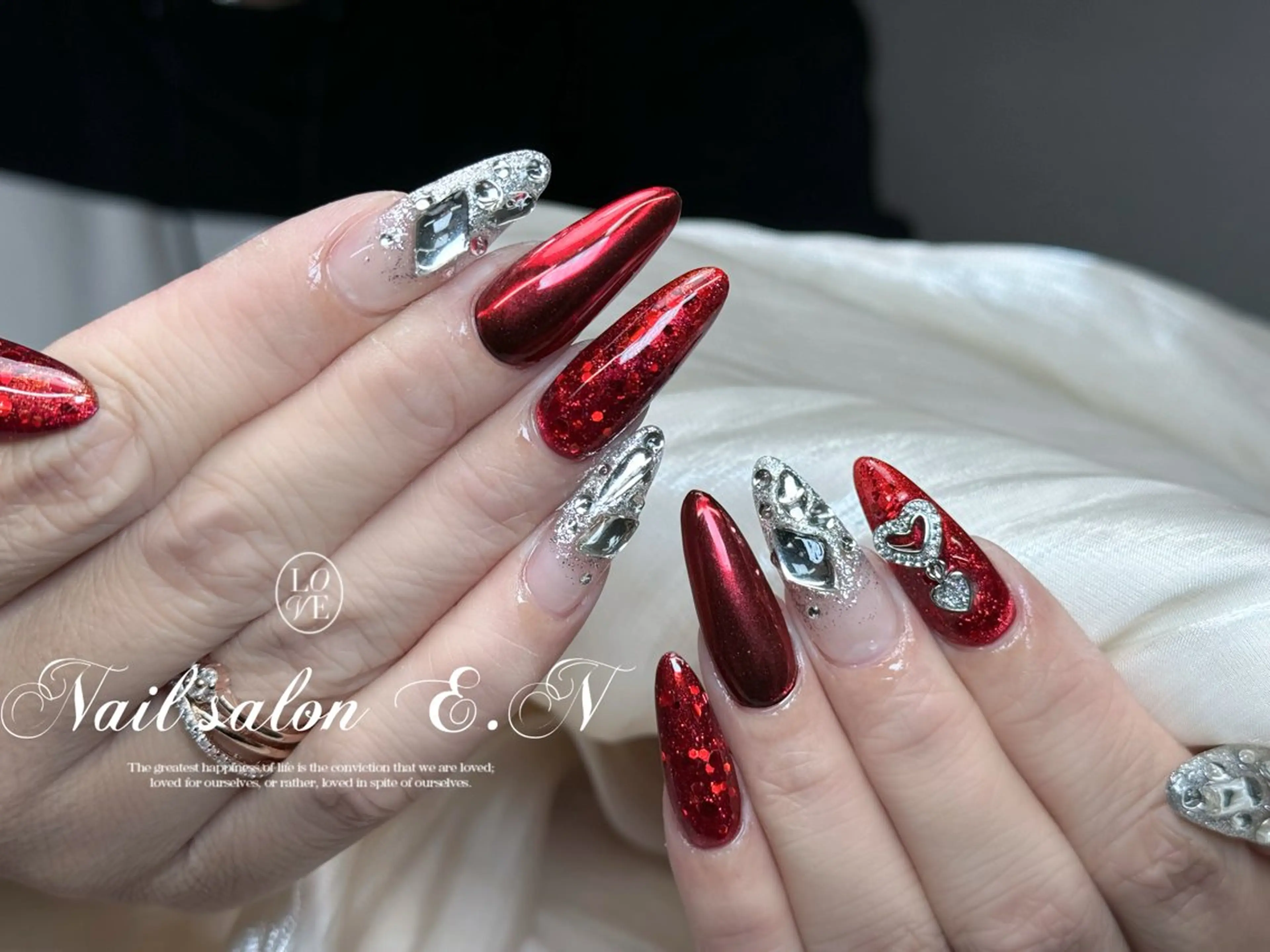 ネイル E.N🦋 長さ出し/持ち込みのネイルデザイン