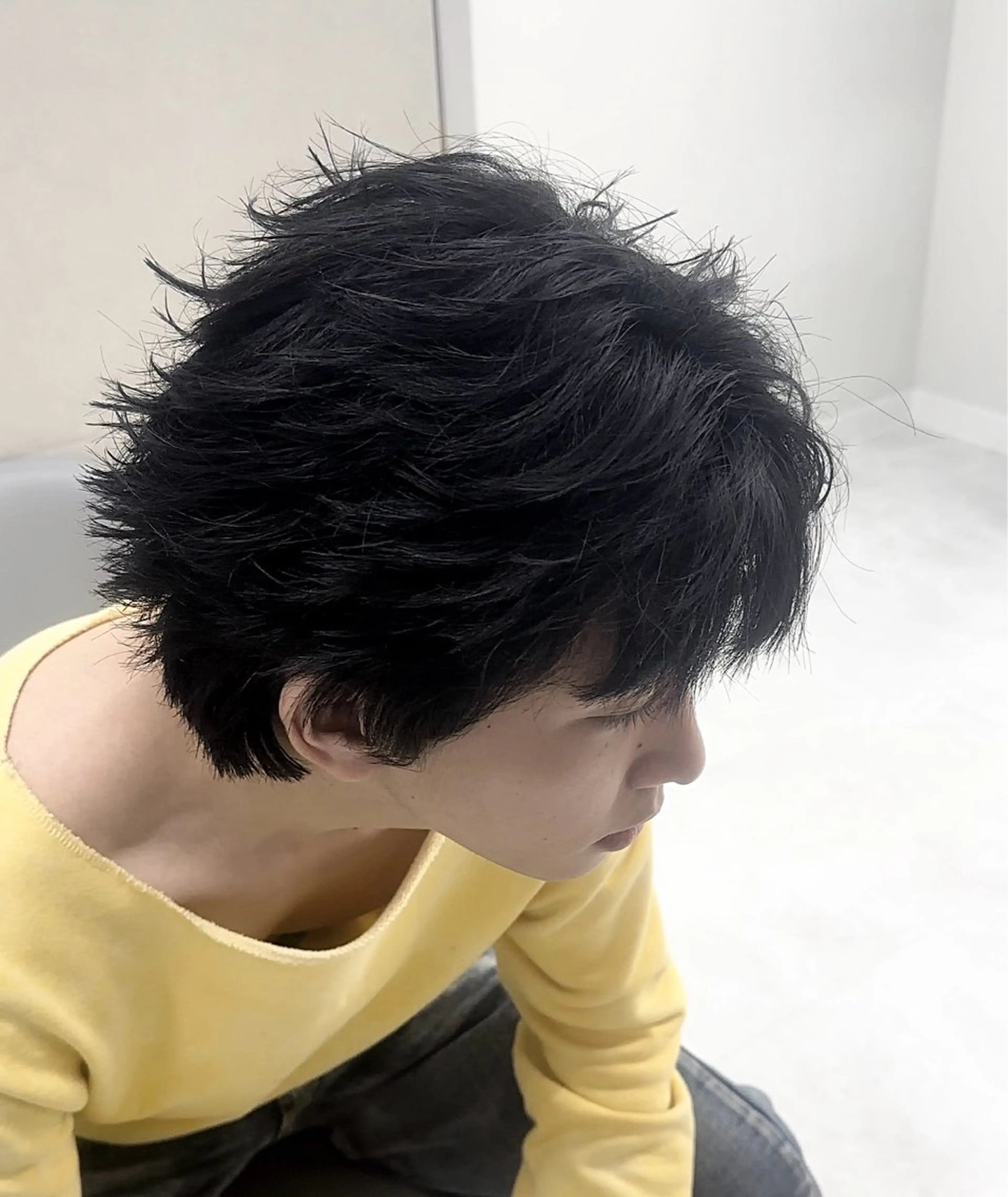 メンズ カット ニュアンス/フェザー /ウルフ/伶馬のヘアスタイル