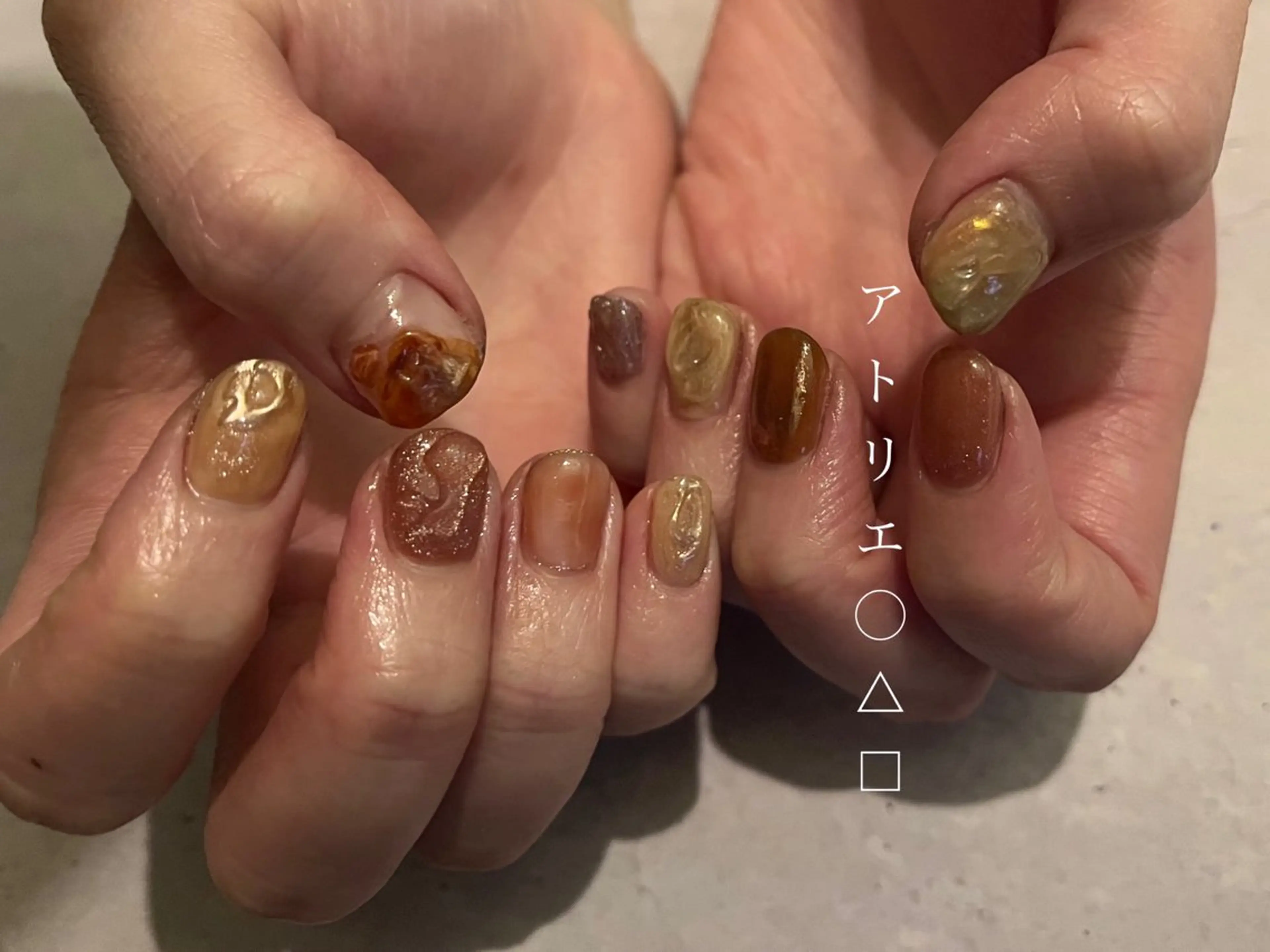 ネイル ハンドネイル アトリエ ○△□のネイルデザイン