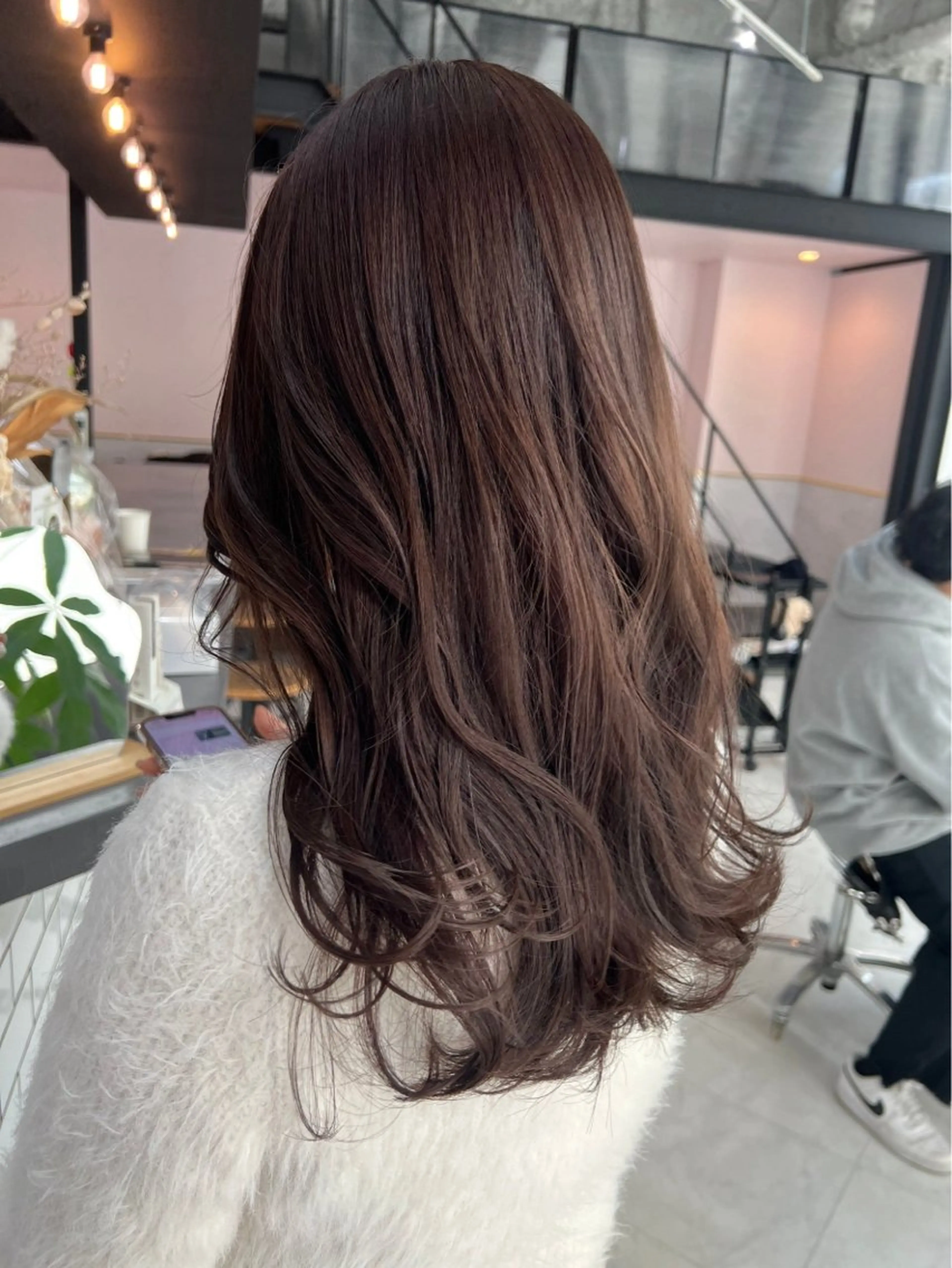 ロング カラー ヘアカラー トリートメント ダブルカラー寒色系 ボリューム改善ハヤトのヘアスタイル