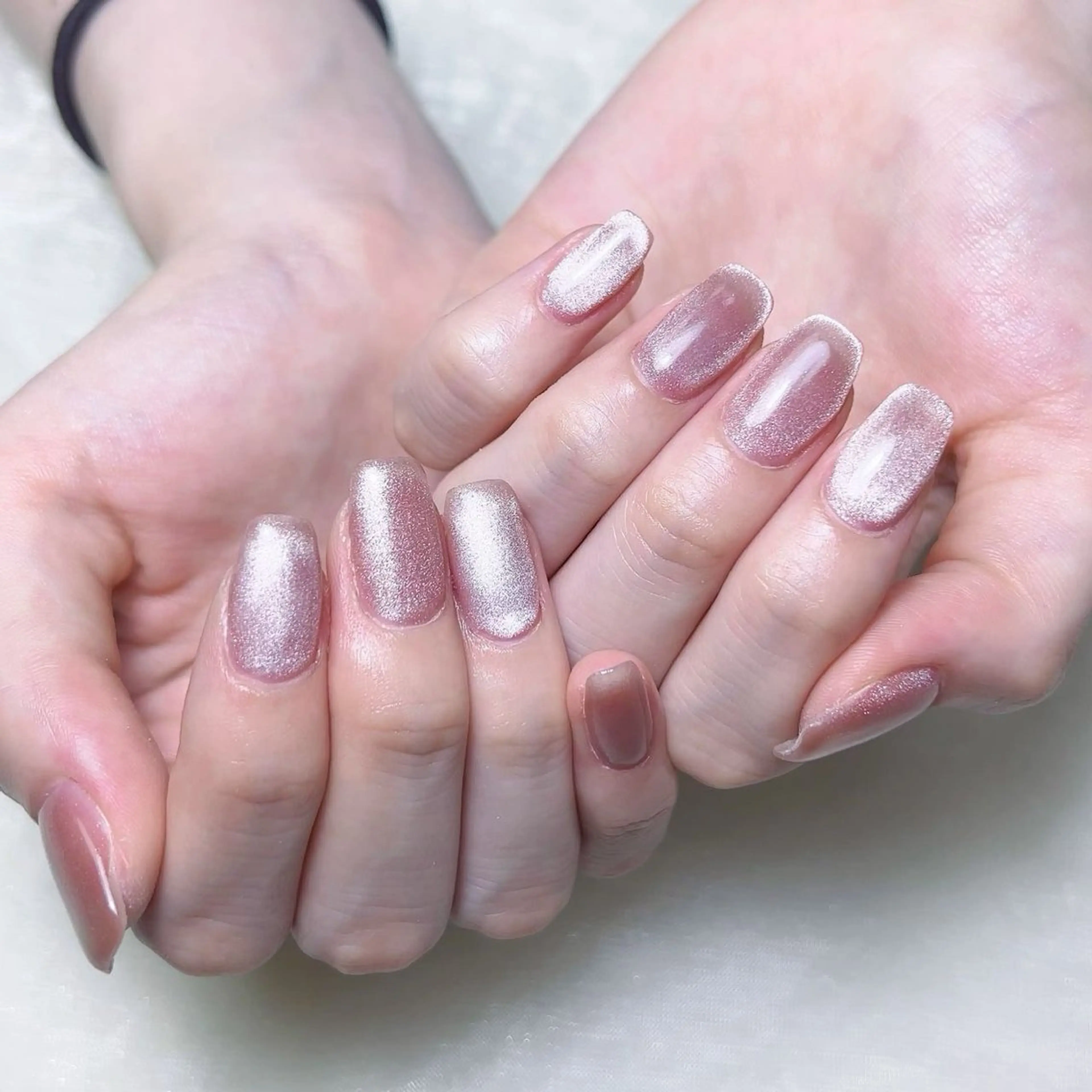 メンズ ネイル マグネットネイル ハンドネイル Nail salon 木にいるのネイルデザイン