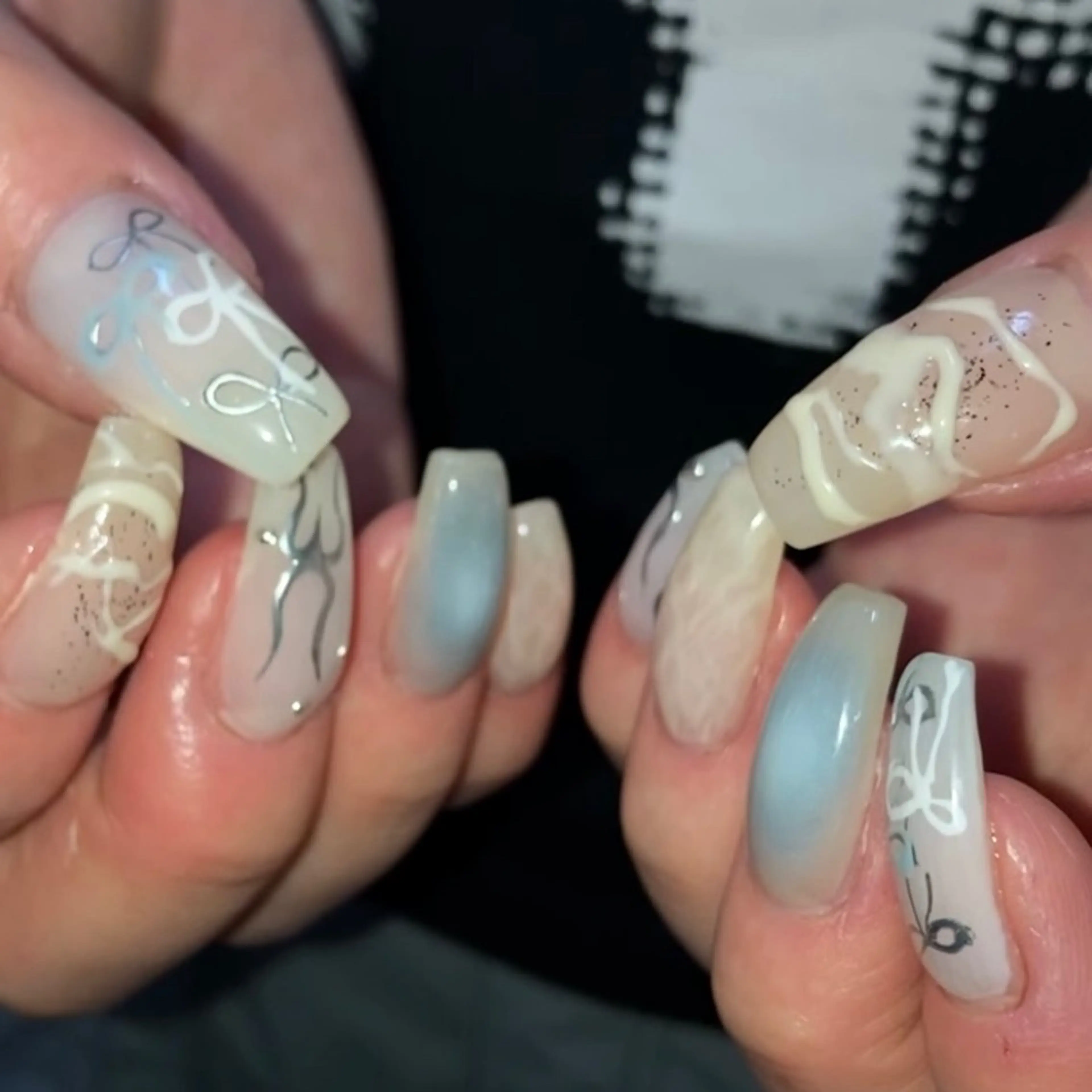 ネイル ハンドネイル フットネイル kana/モード ・グランジ໒꒱のネイルデザイン