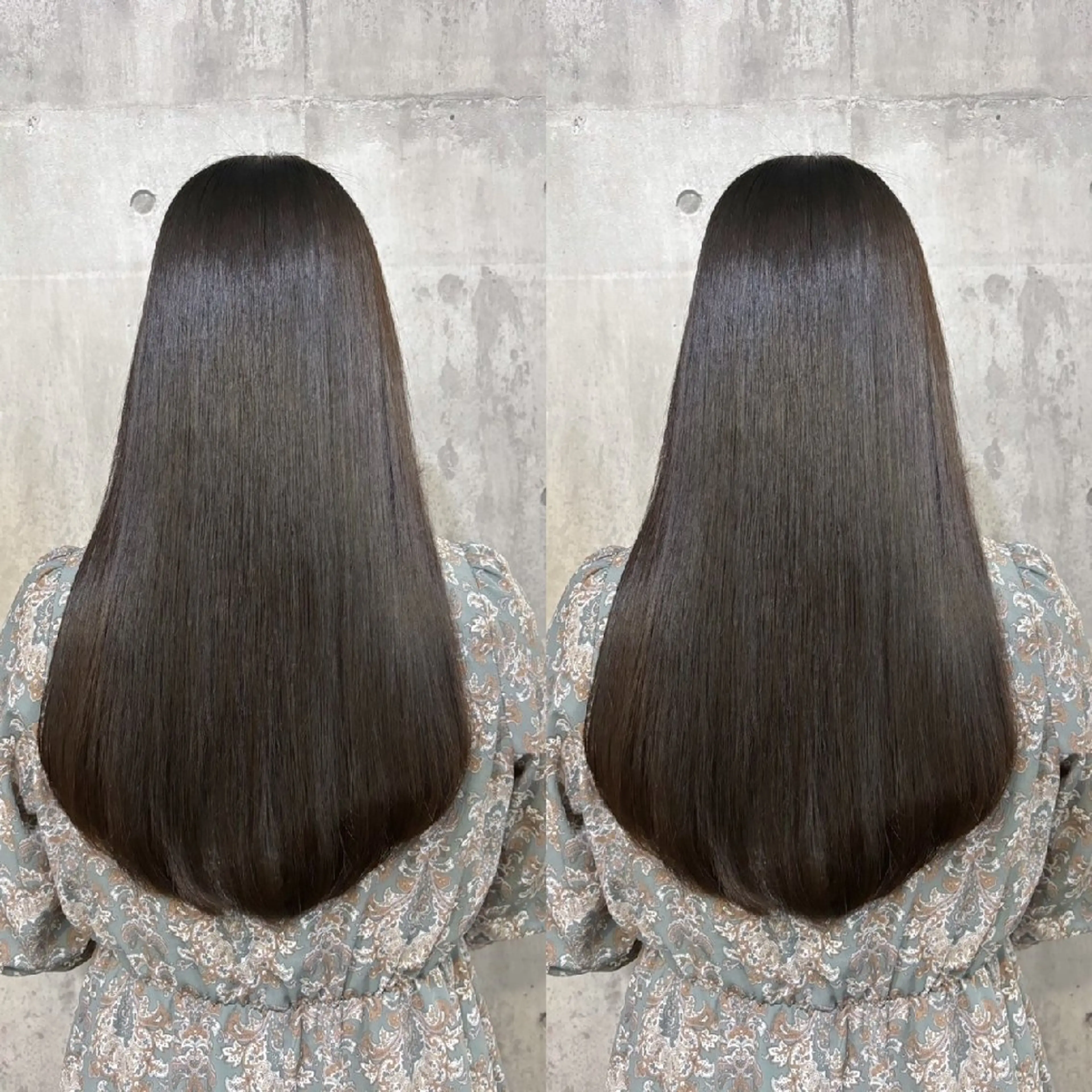 セミロング 髪質改善 縮毛矯正 トリートメント 酸性ストレート 髪質カラー特化 akiのヘアスタイル