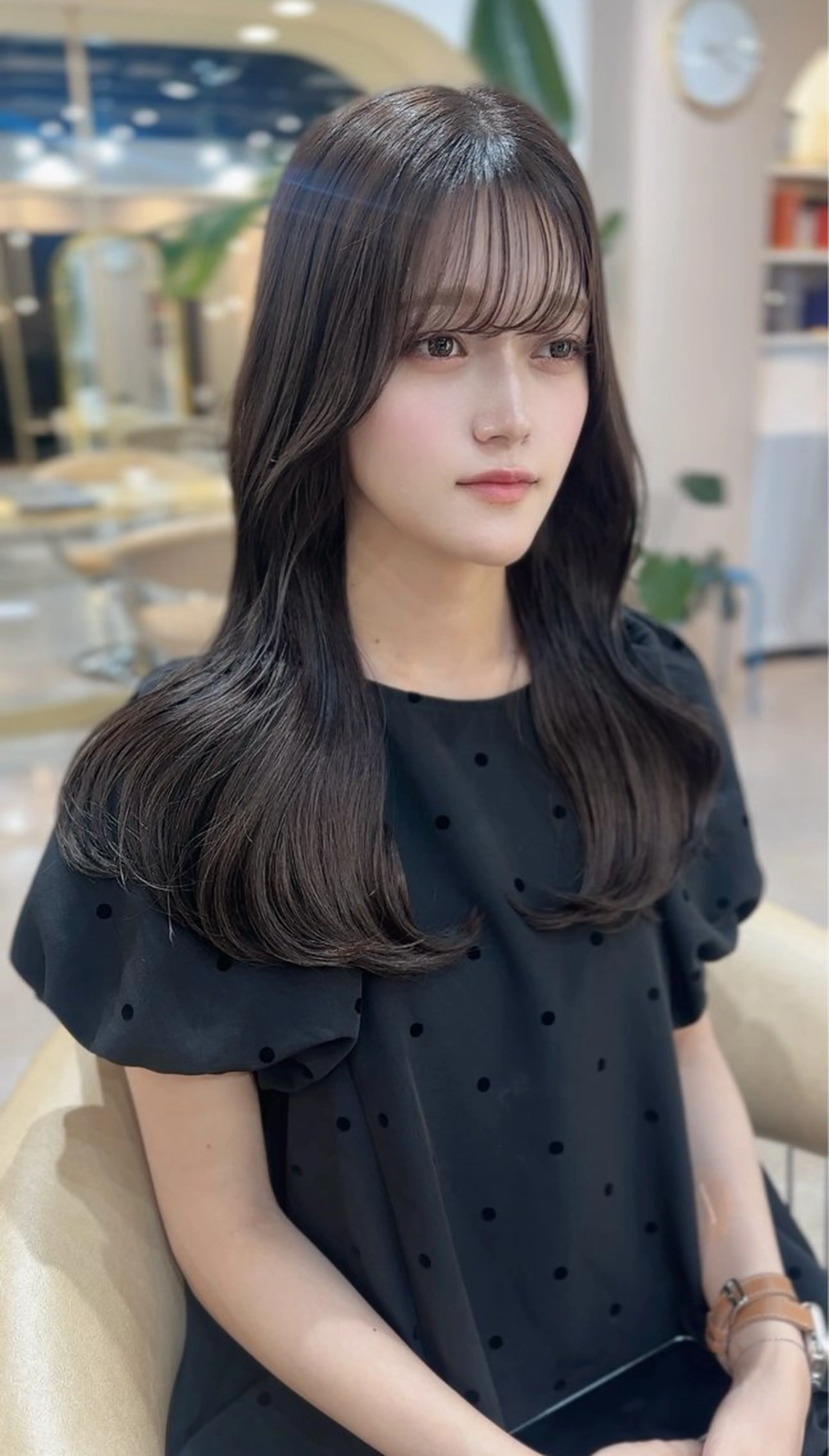 ロング カラー カット ヘアカラー トリートメント Akane レイヤー/艶カラーのヘアスタイル