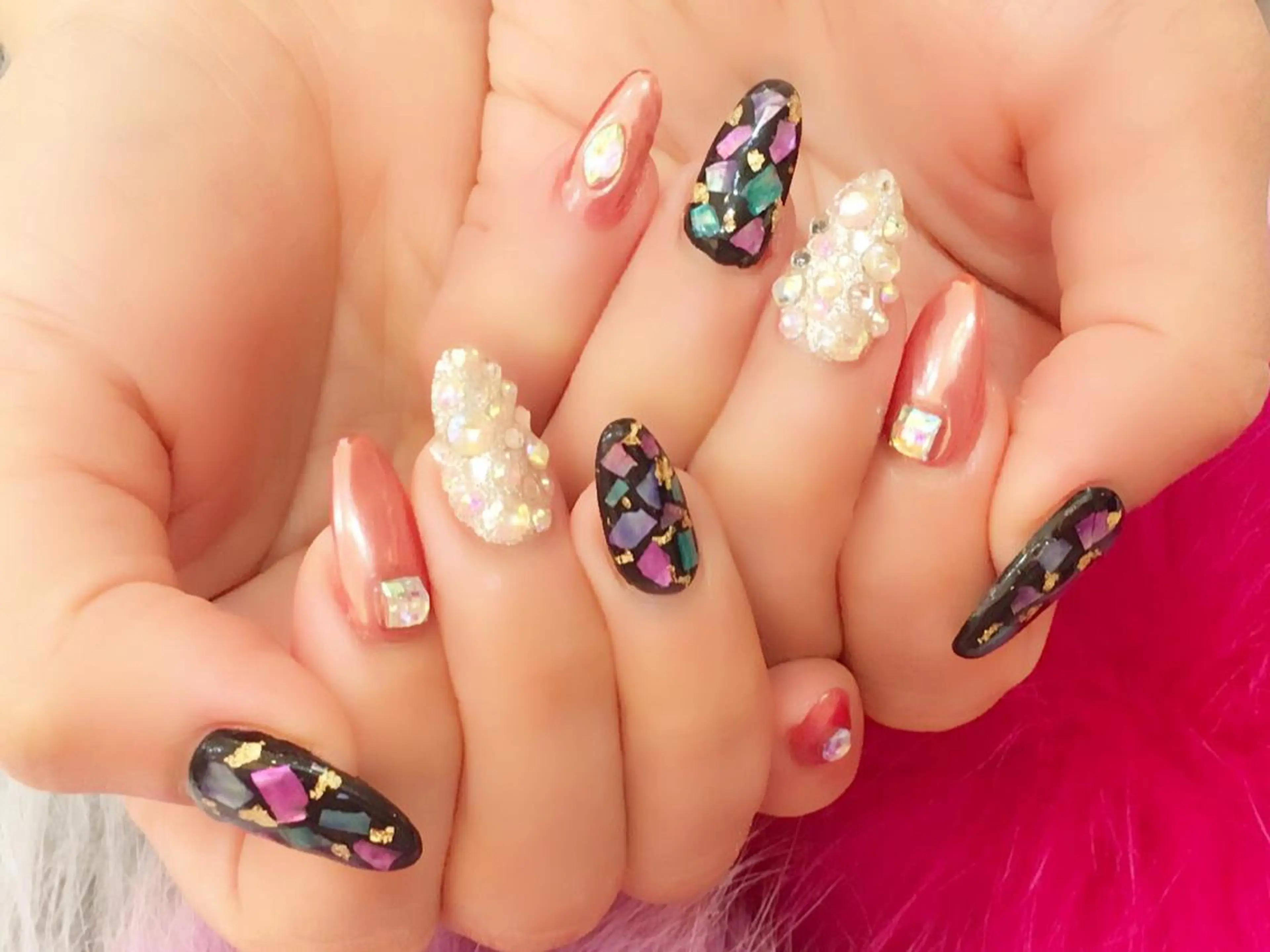 ミディアム カラー メンズ キッズ ネイル NAILSGOGO shibuyaのネイルデザイン