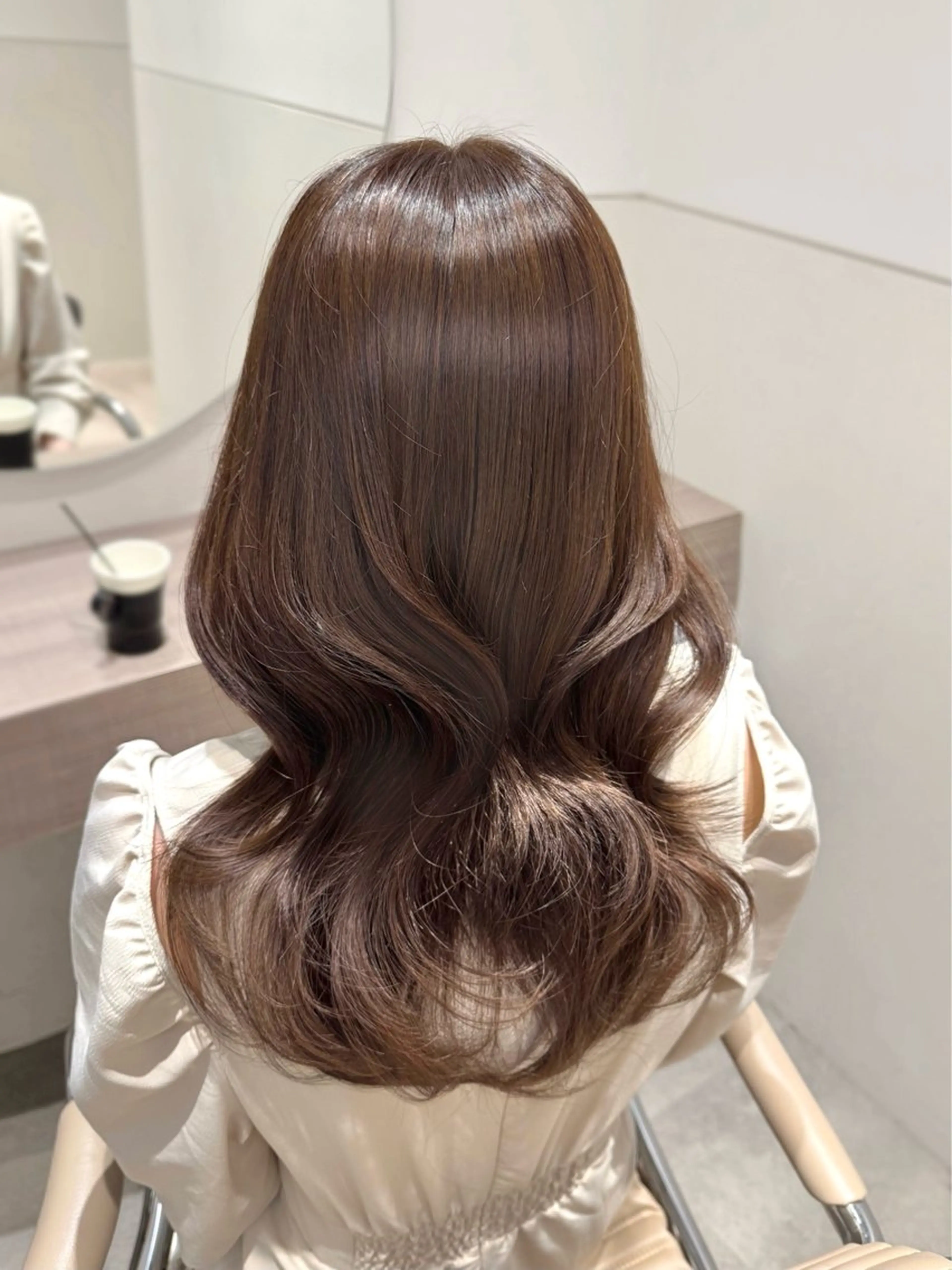 セミロング 𝑀𝐼𝐾𝑈🤍 SALOWIN銀座のヘアスタイル