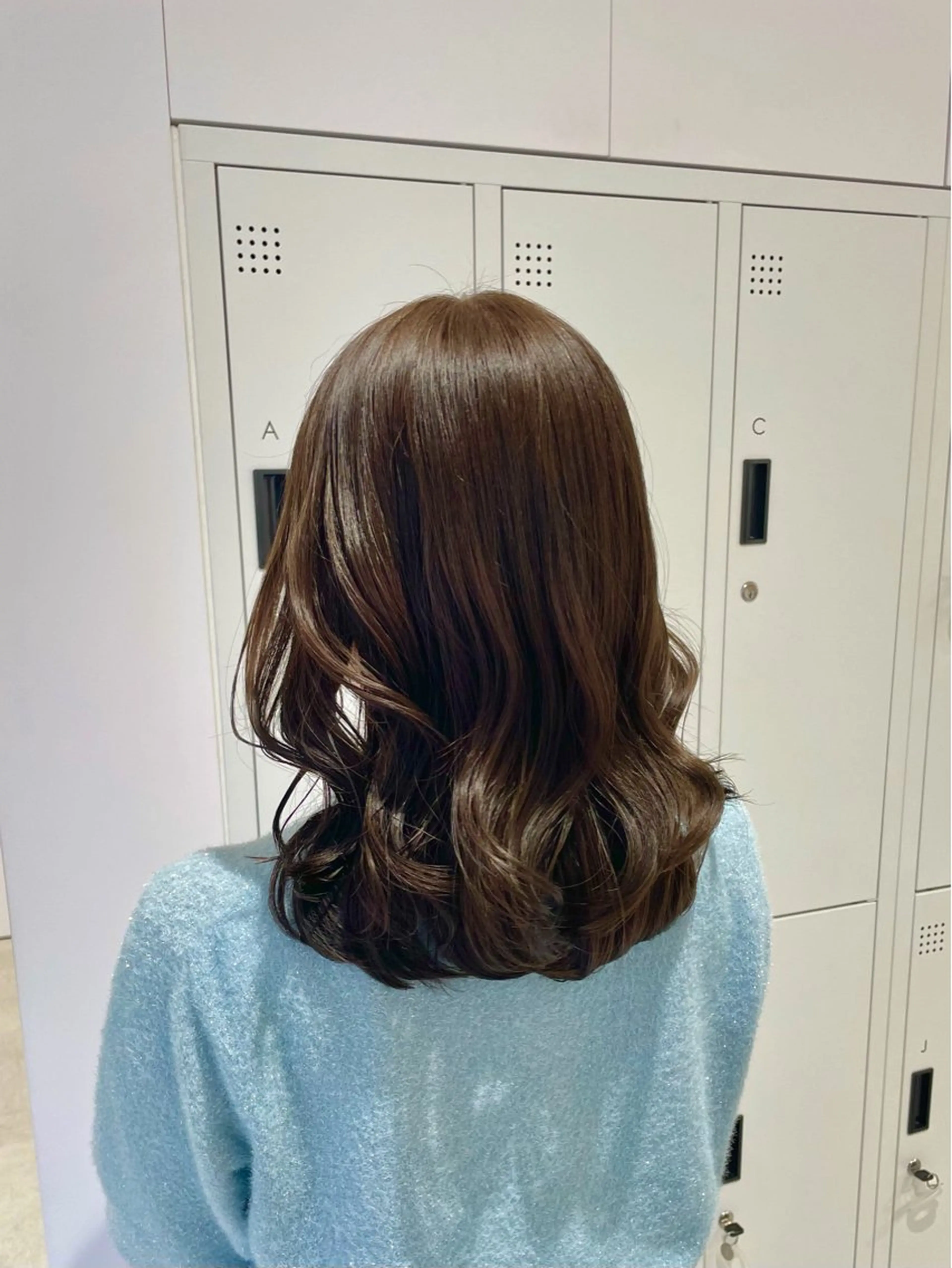 セミロング カラー ヘアカラー トリートメント ヘアセット グレージュ/ベージュ /経堂/sana🌱のヘアスタイル